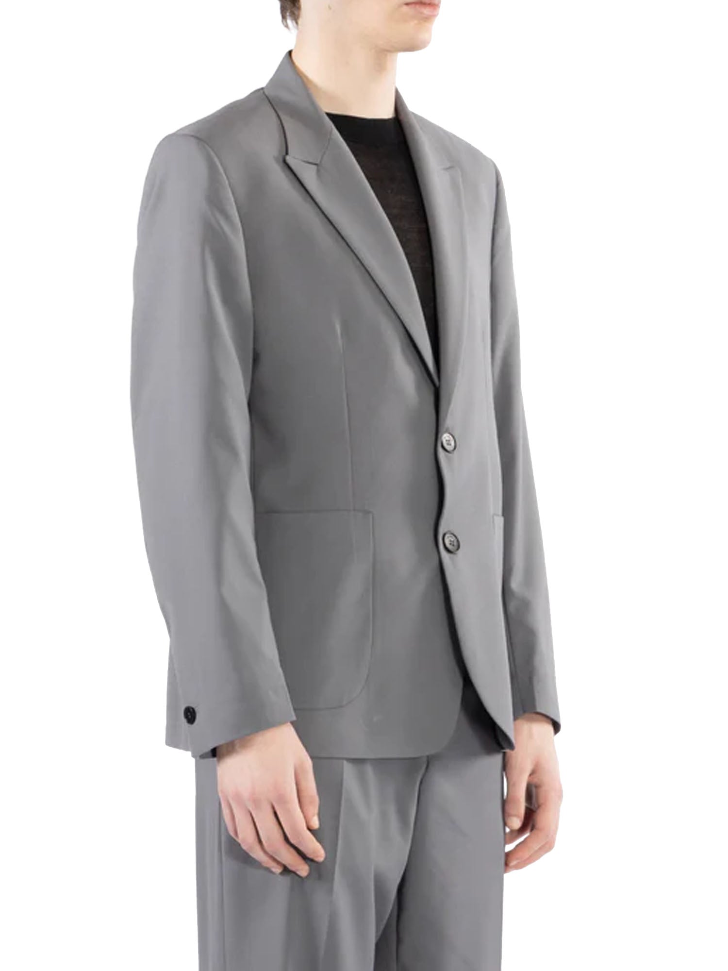 I'm Brian Giacca da abito tasca a toppe Grigio