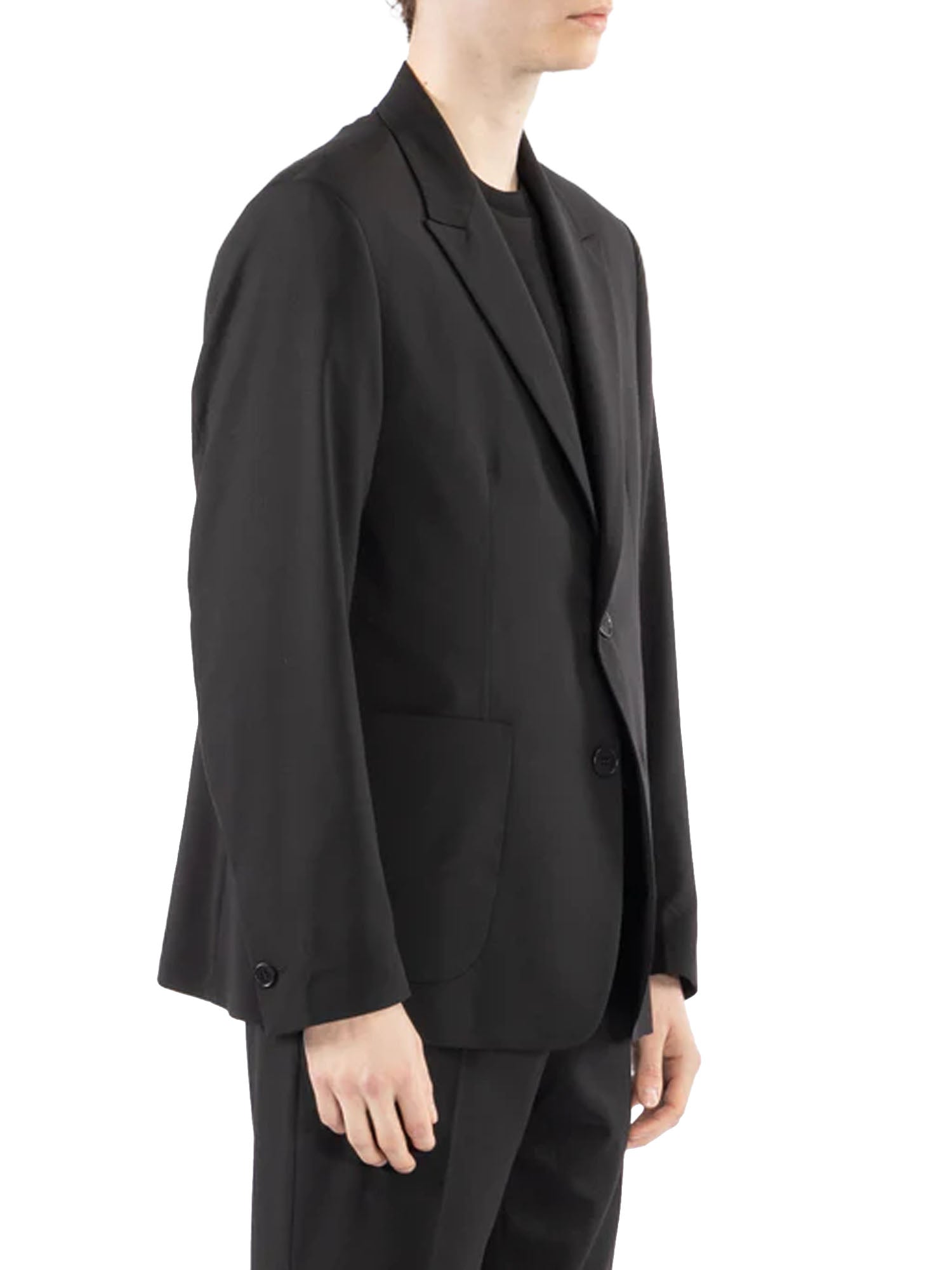 I'm Brian Giacca da abito tasca a toppe Nero