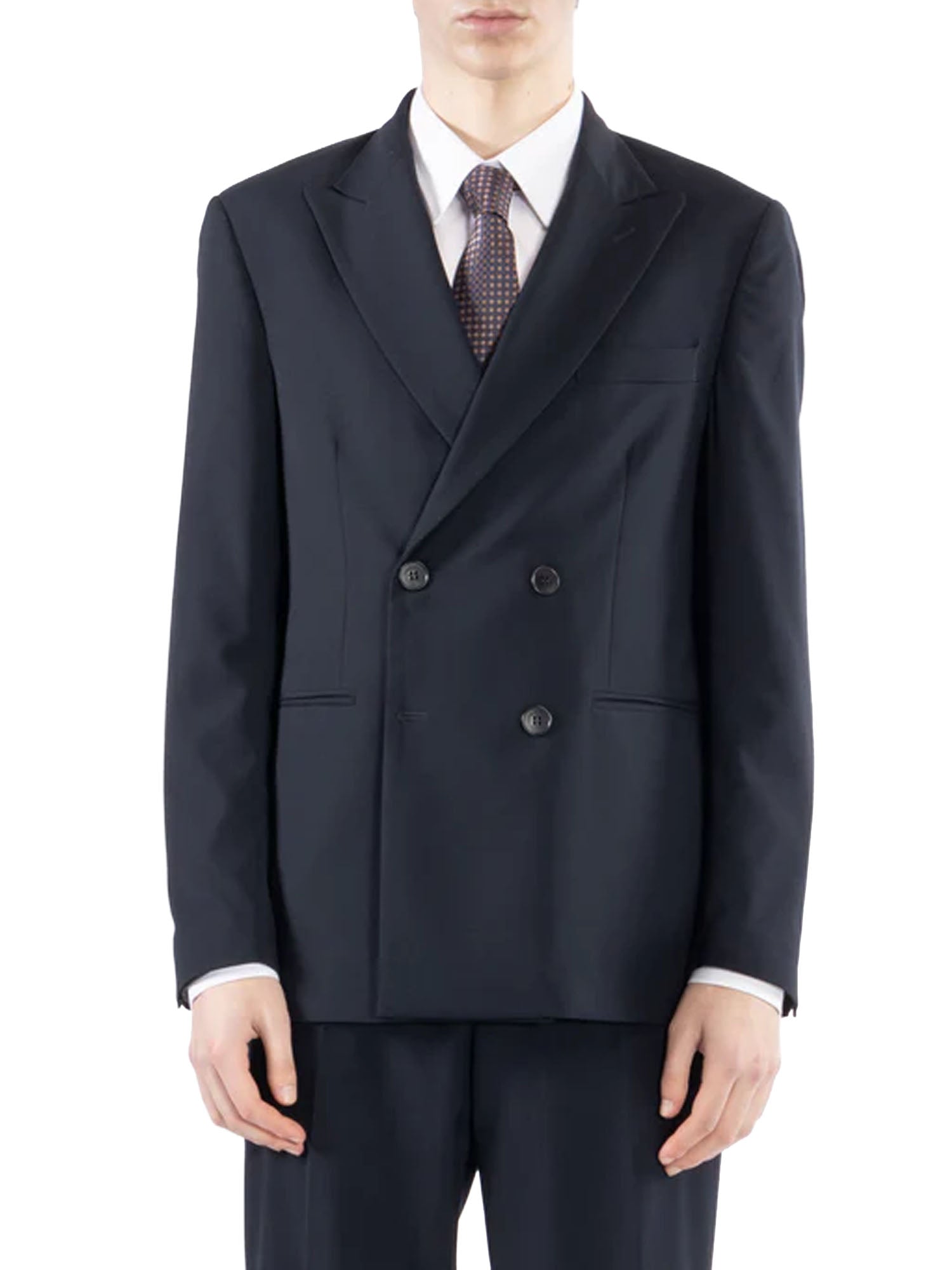 Double-breasted suit jacket