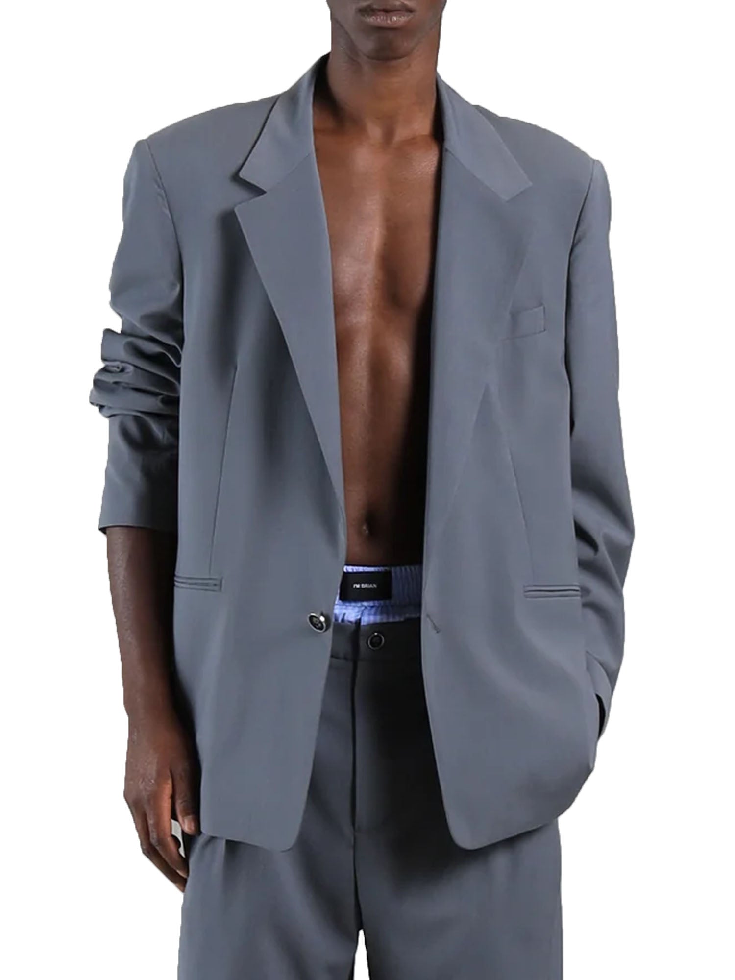 I'm Brian Giacca da abito oversize Grigio