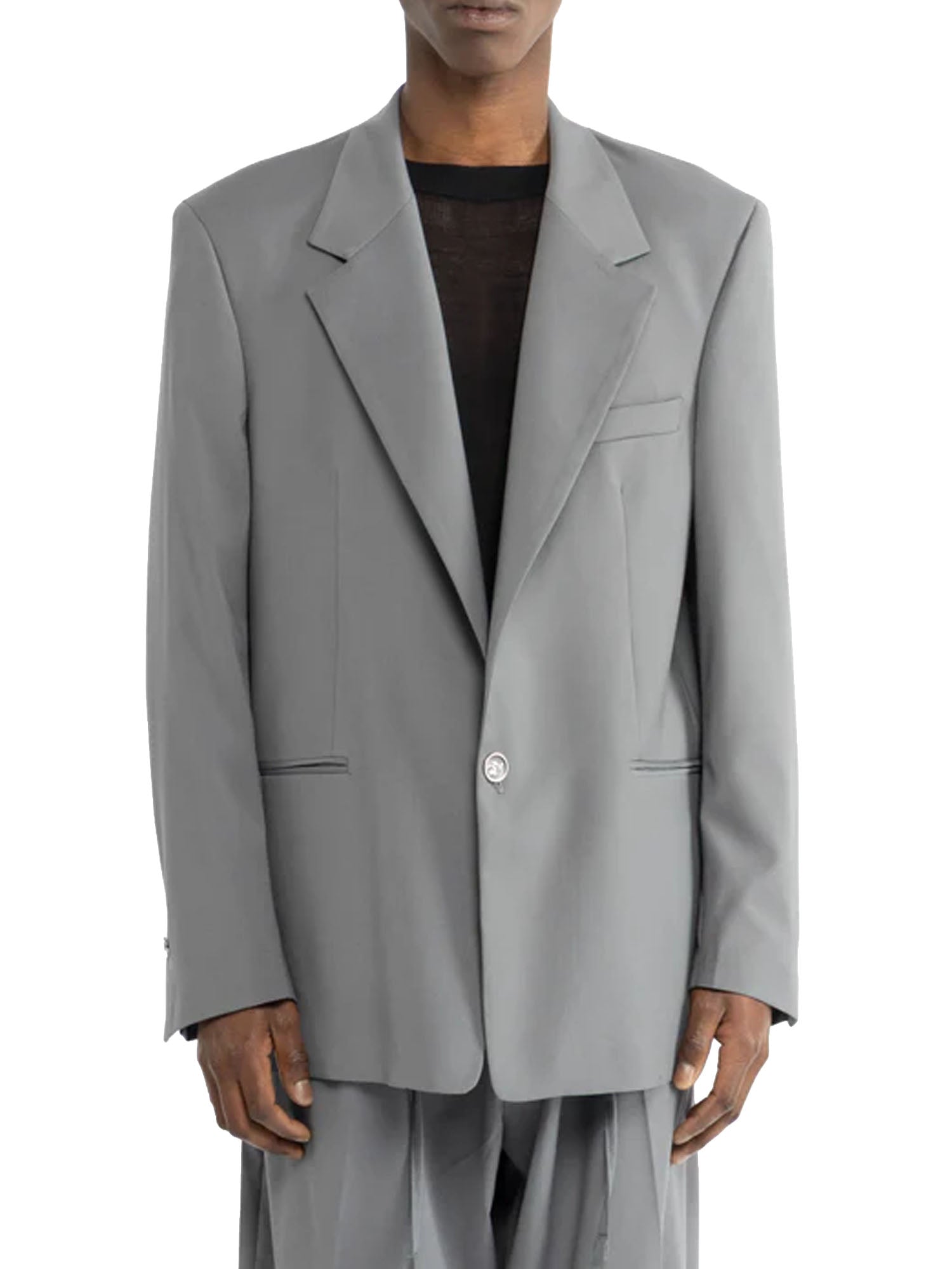 I'm Brian Giacca da abito oversize Grigio