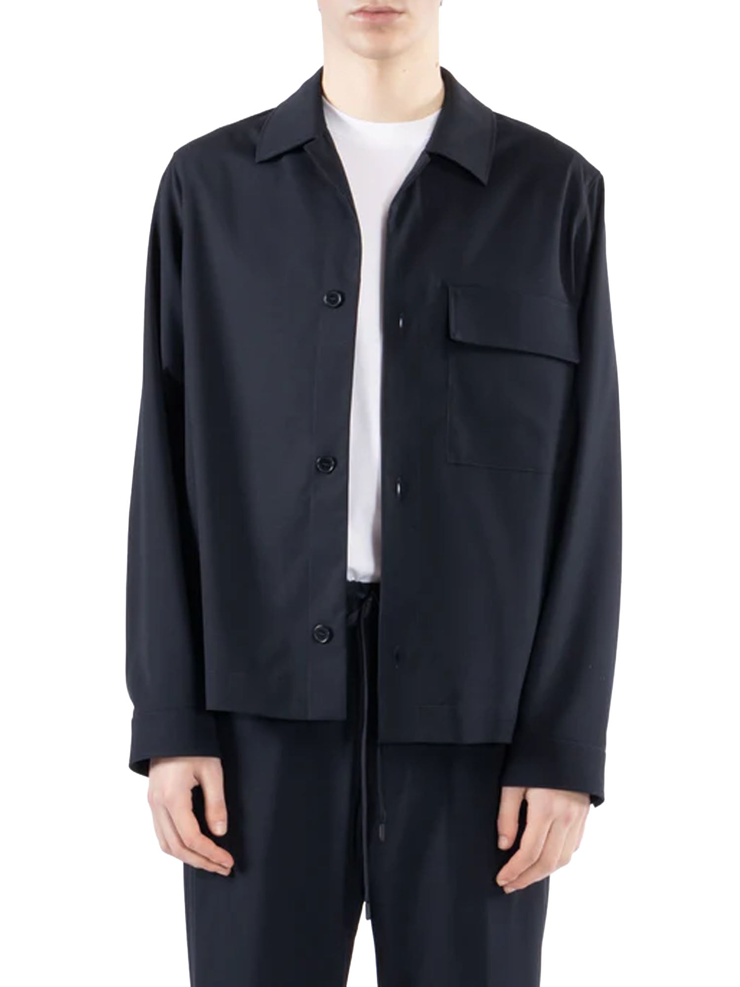 Unlined shirt jacket