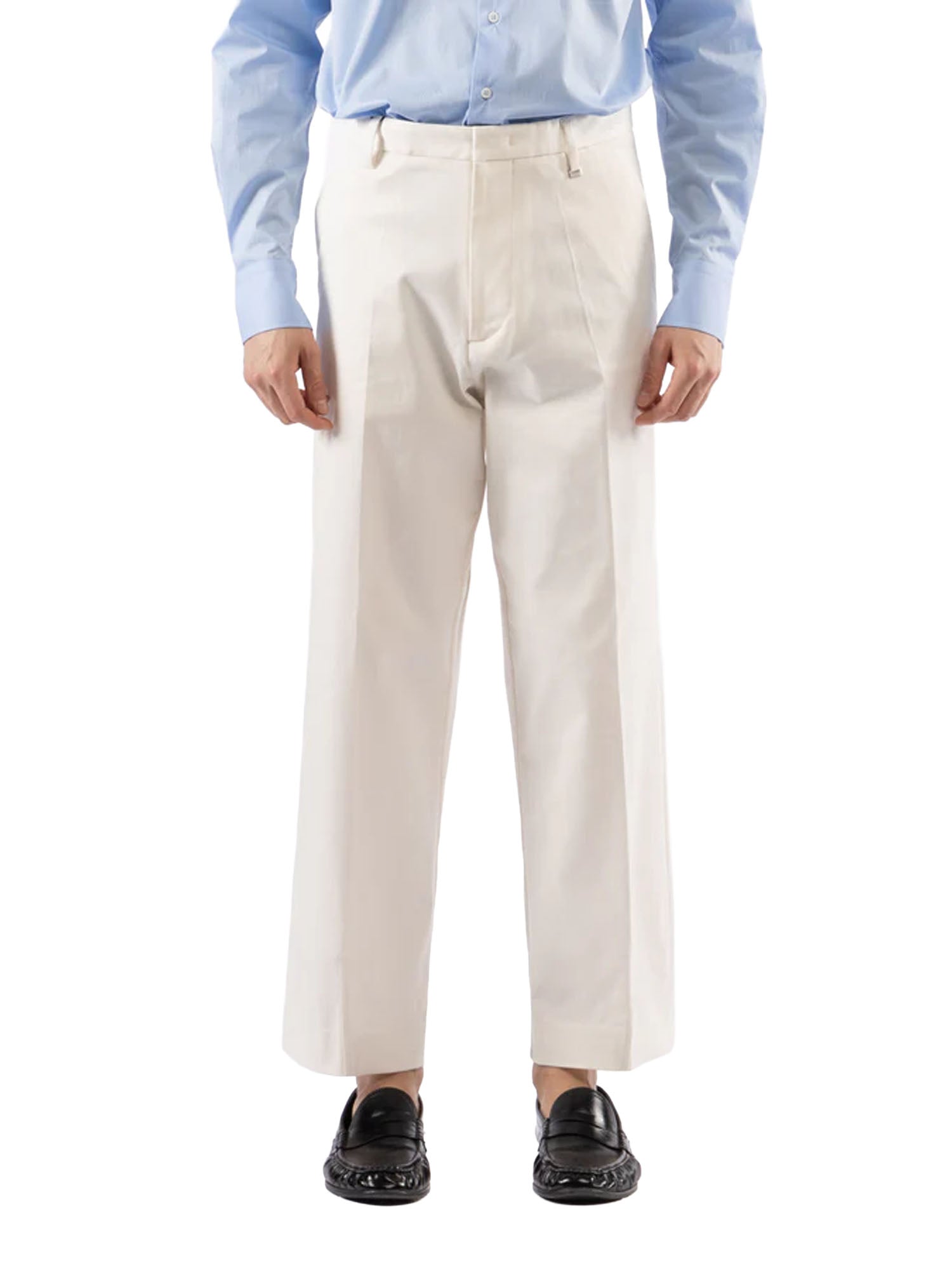 I'm Brian Pantalone in cotone pince al fondo Beige