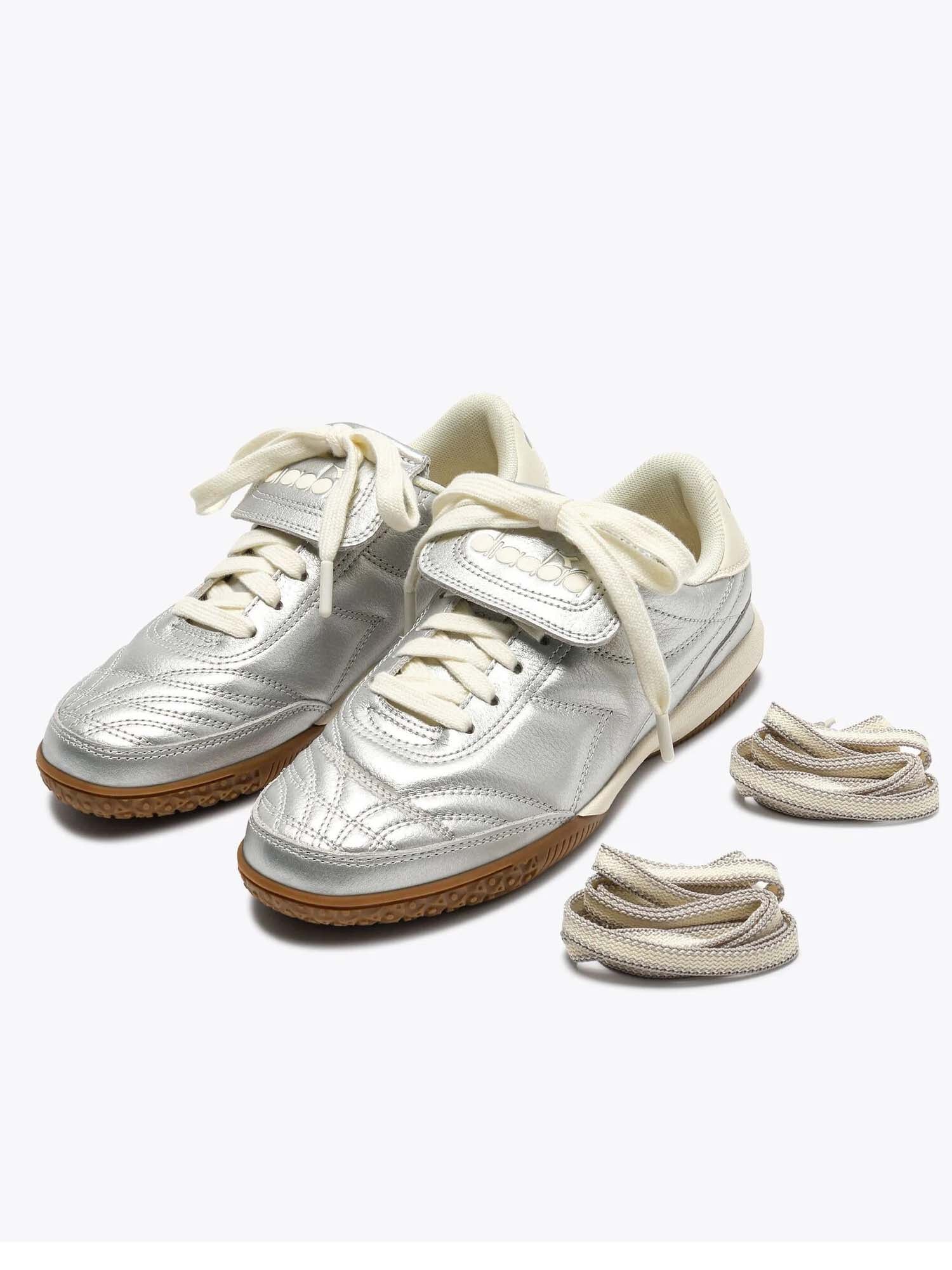 Diadora Gold Indoor Metallic Argento