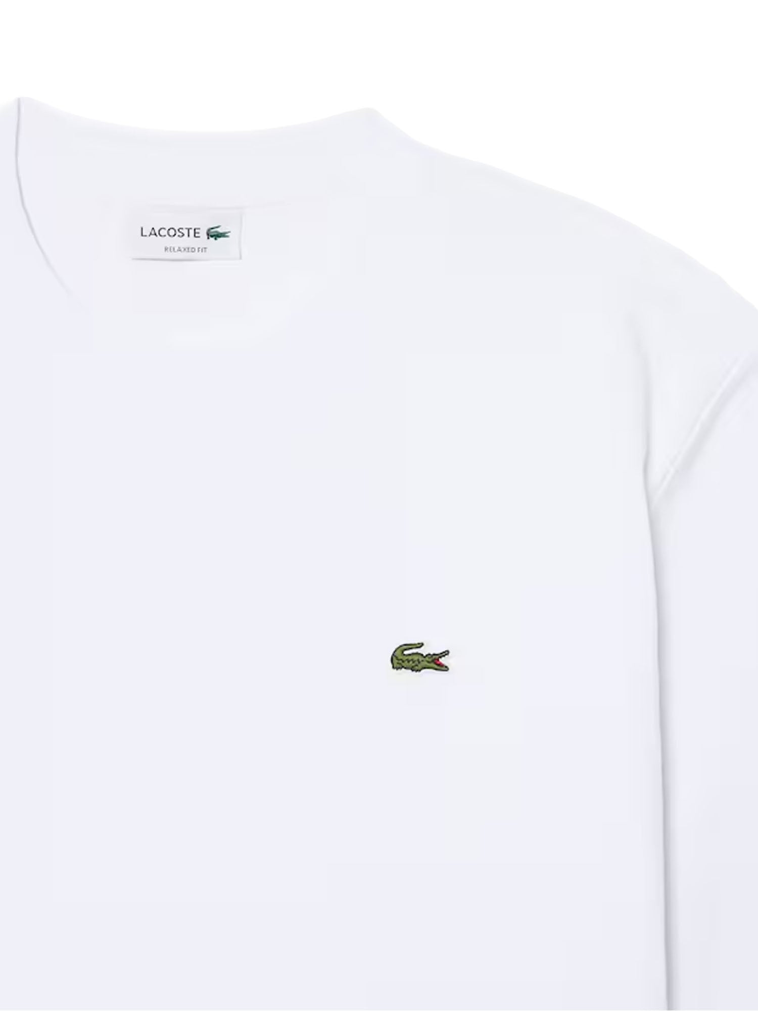 Lacoste T-shirt in jersey di cotone pesante Bianco