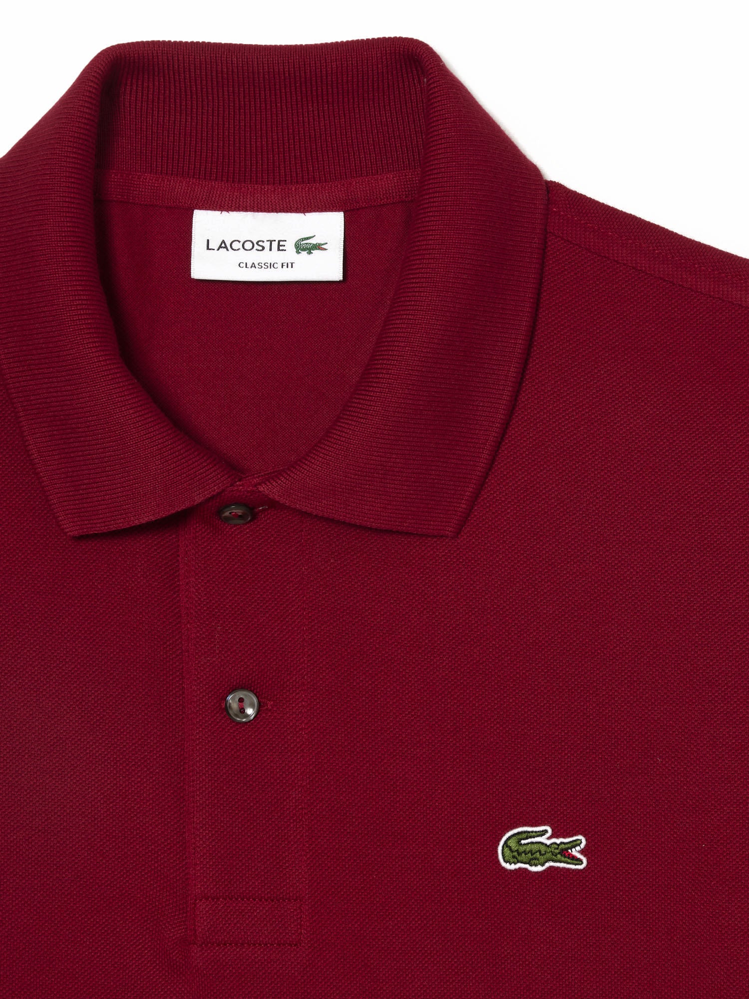 Lacoste Polo dal taglio classico L.12.12 Original Bordeaux