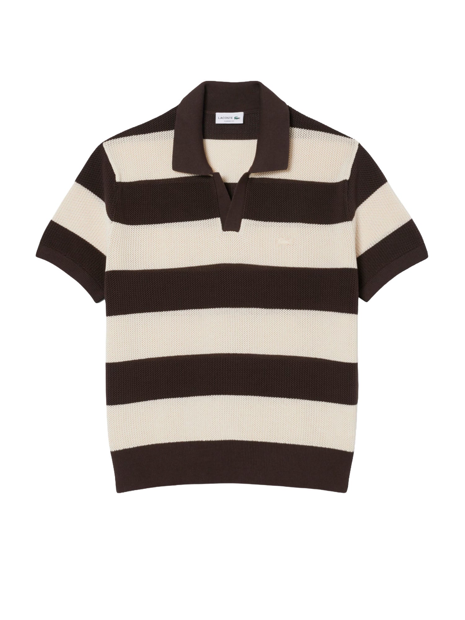 Lacoste Maglione da golf con collo a polo a maniche corte Multicolore