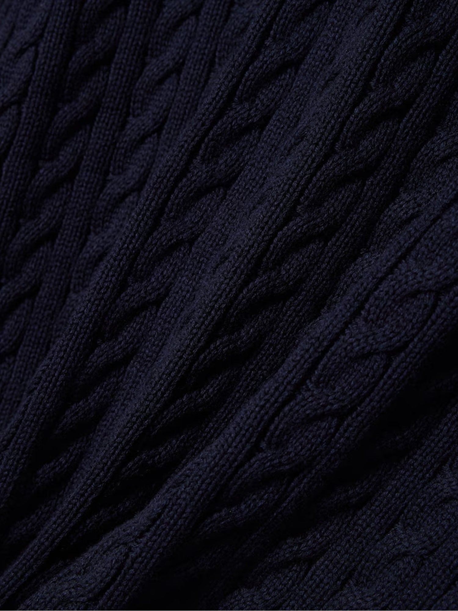 Lacoste Gilet in maglia di cotone a trecce Blu