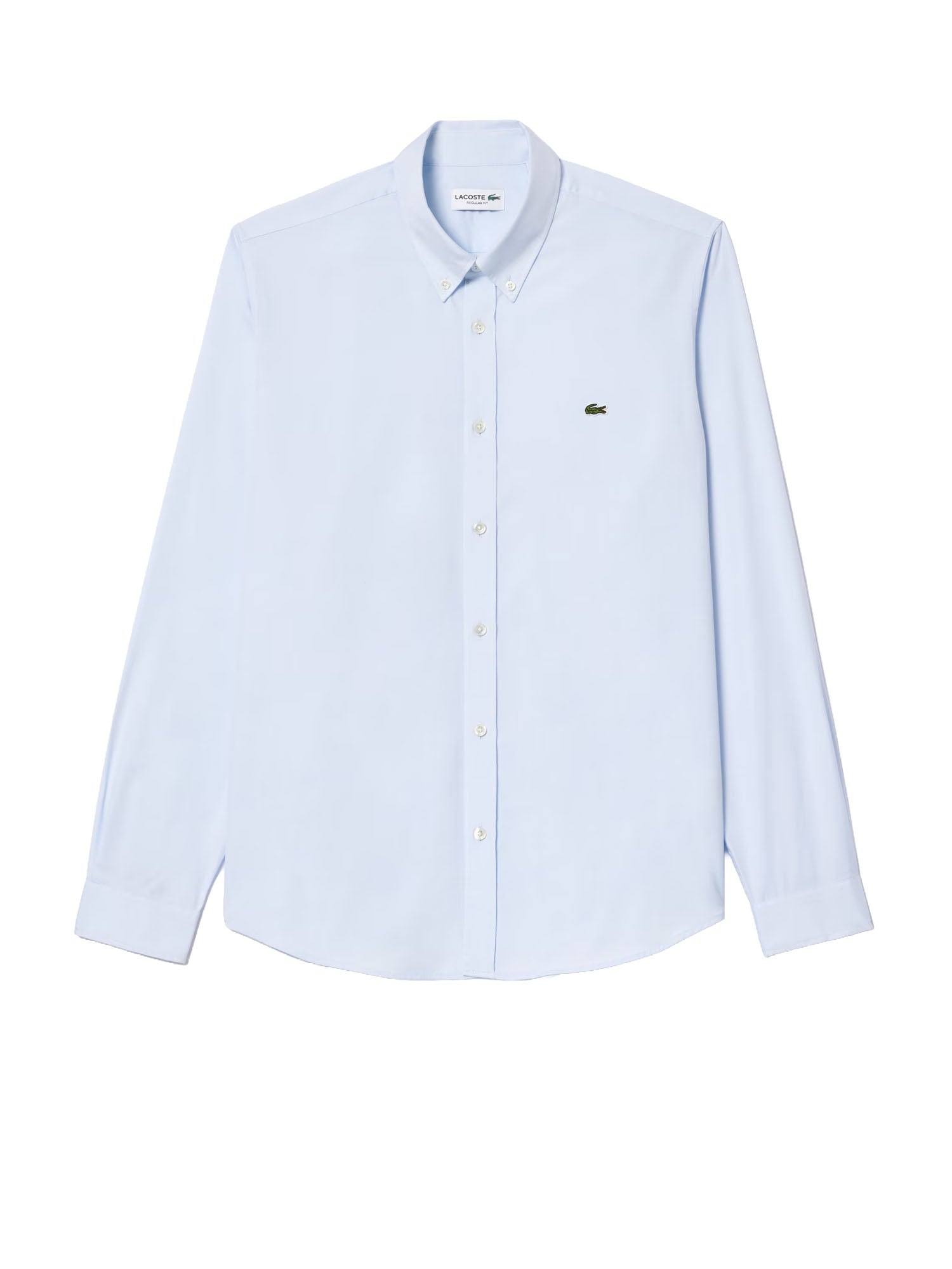 Lacoste Camicia in cotone regular fit Azzurro