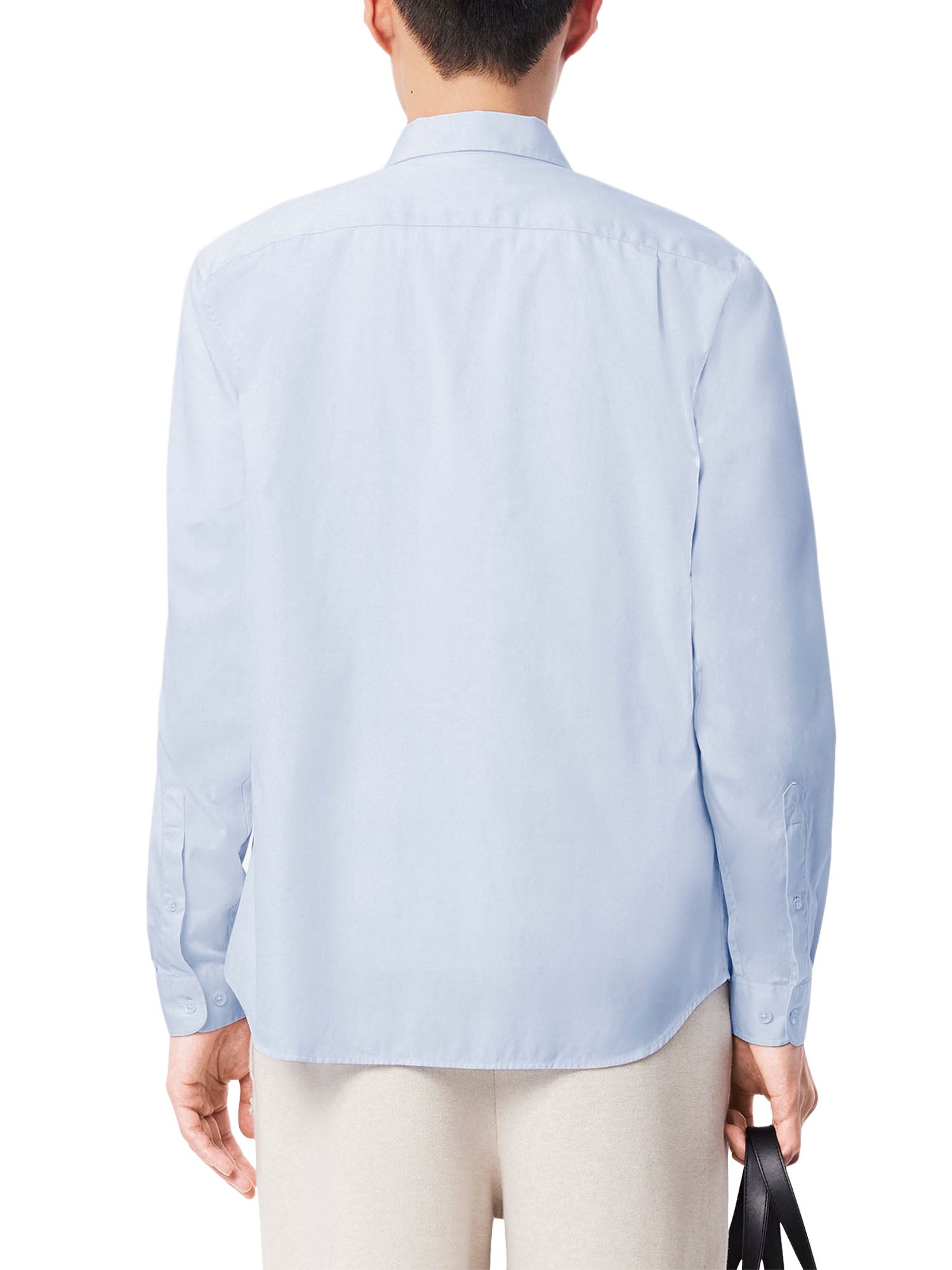 Lacoste Camicia in cotone regular fit Azzurro