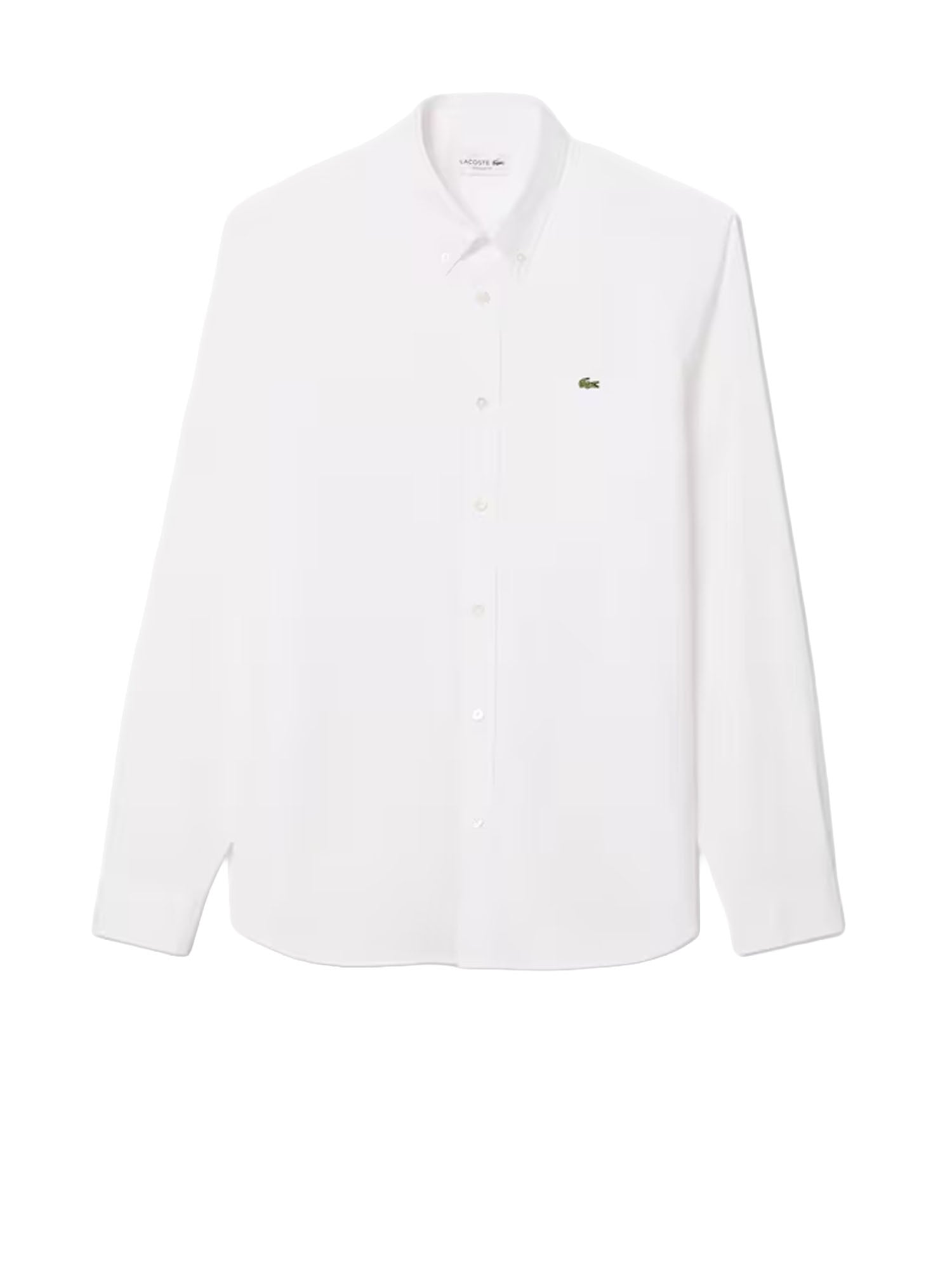Lacoste Camicia in cotone regular fit Bianco