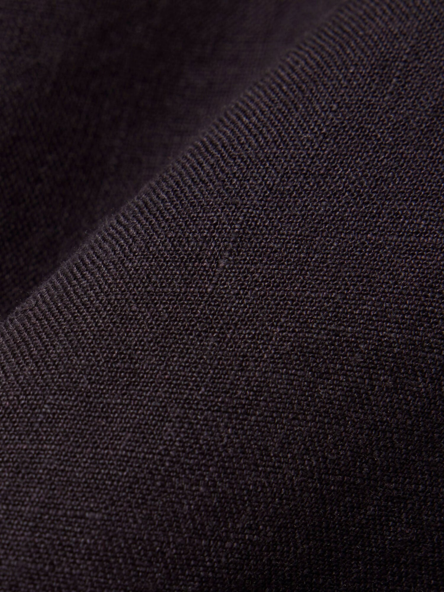 Lacoste Camicia di lino a maniche corte Marrone