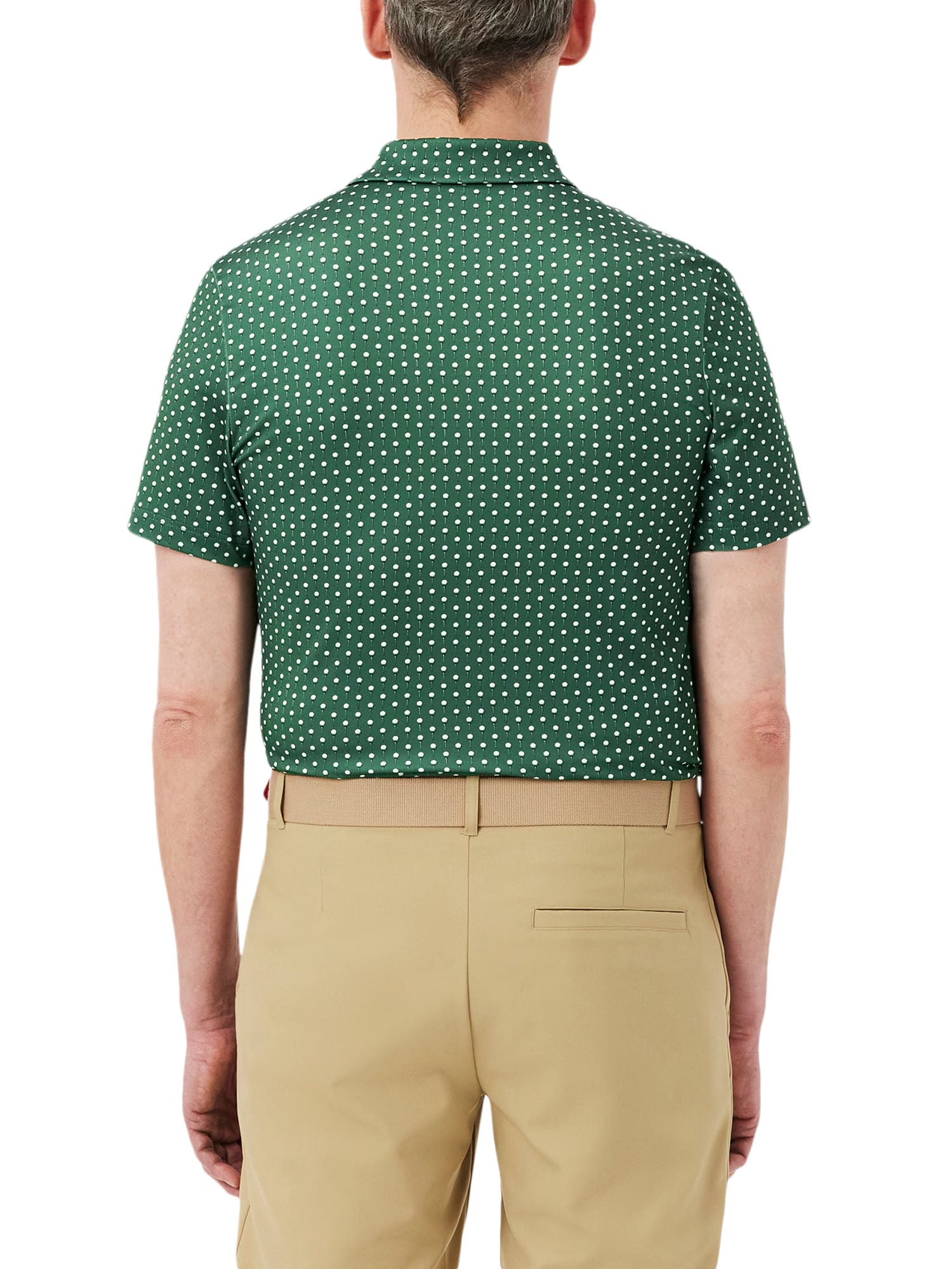 Lacoste Polo da golf stampata regular fit Verde
