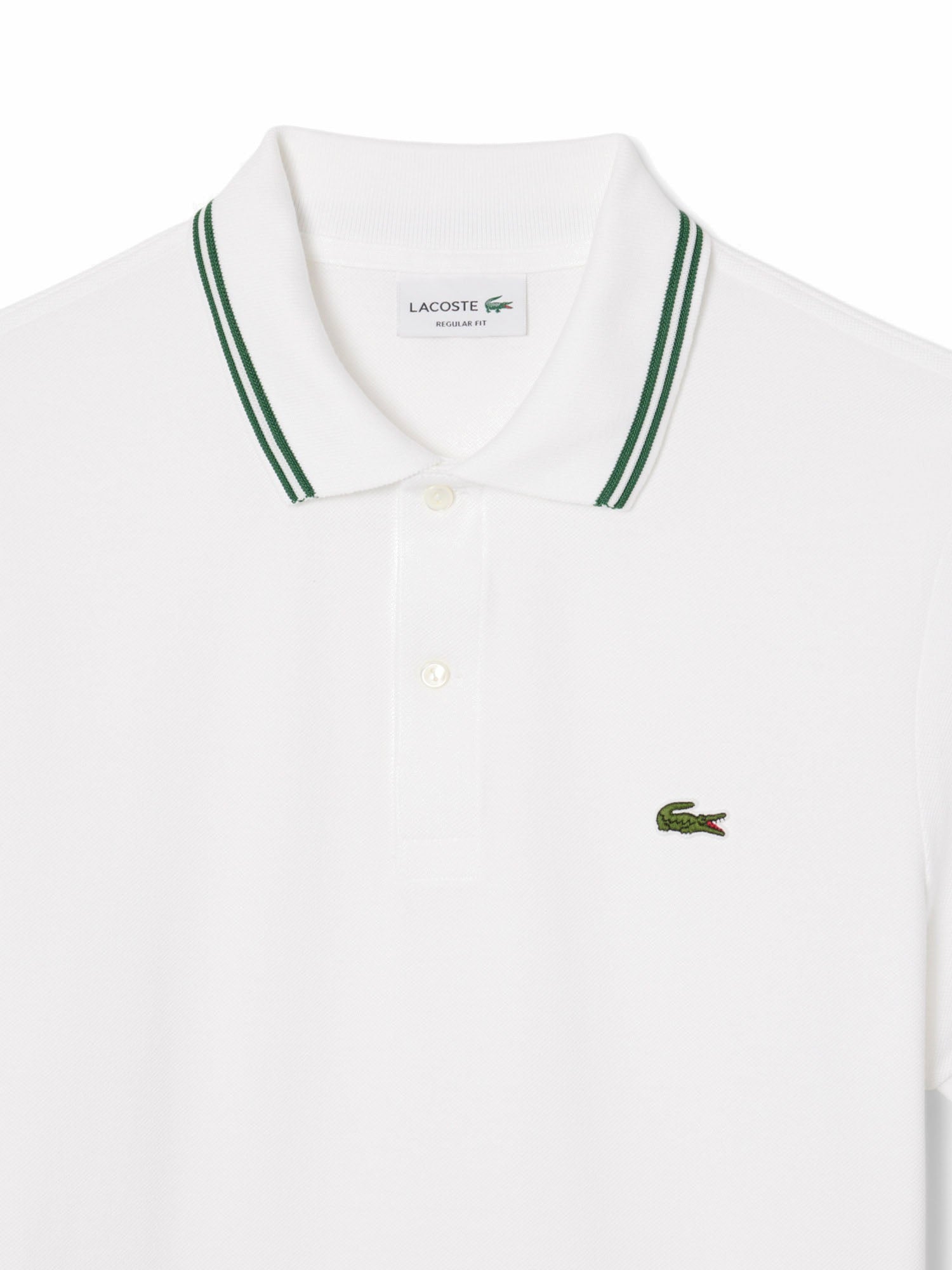 Lacoste Polo L.12.12 regular fit con bordo in risalto Bianco