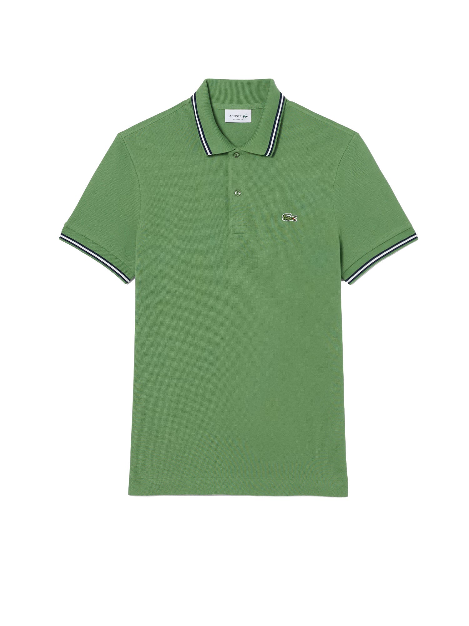 Lacoste Polo L.12.12 regular fit con bordo in risalto Verde