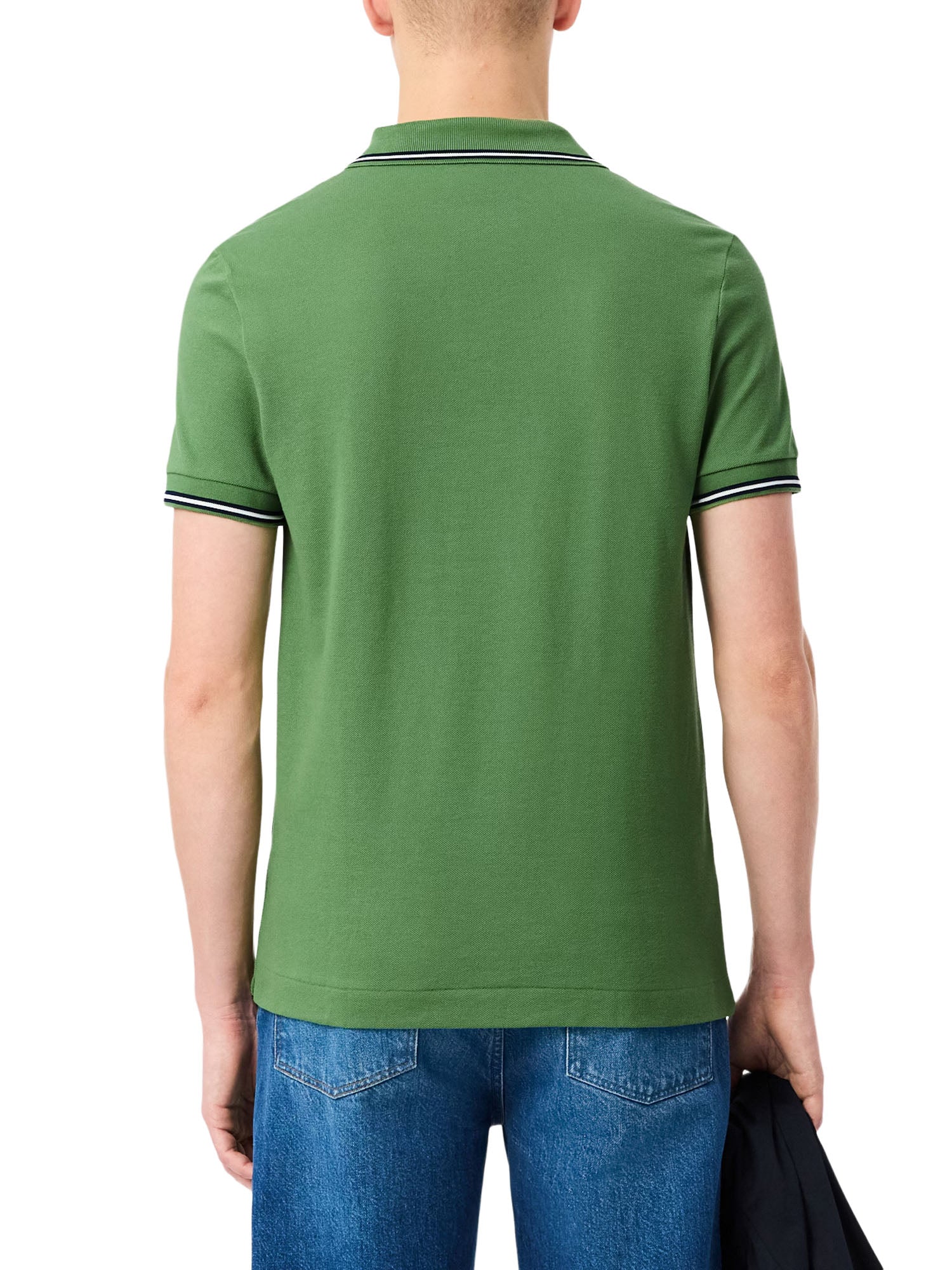 Lacoste Polo L.12.12 regular fit con bordo in risalto Verde