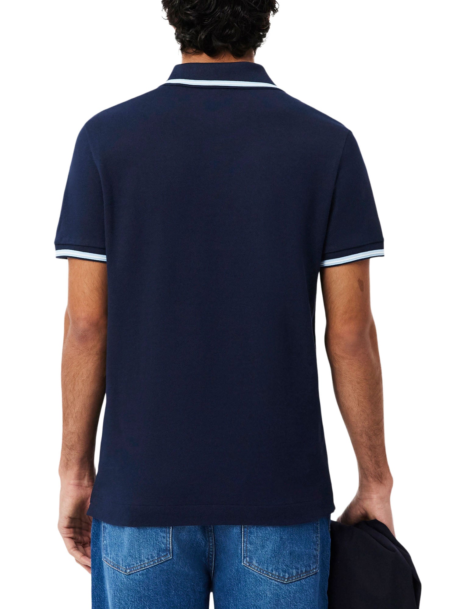 Lacoste Polo L.12.12 regular fit con bordo in risalto Blu