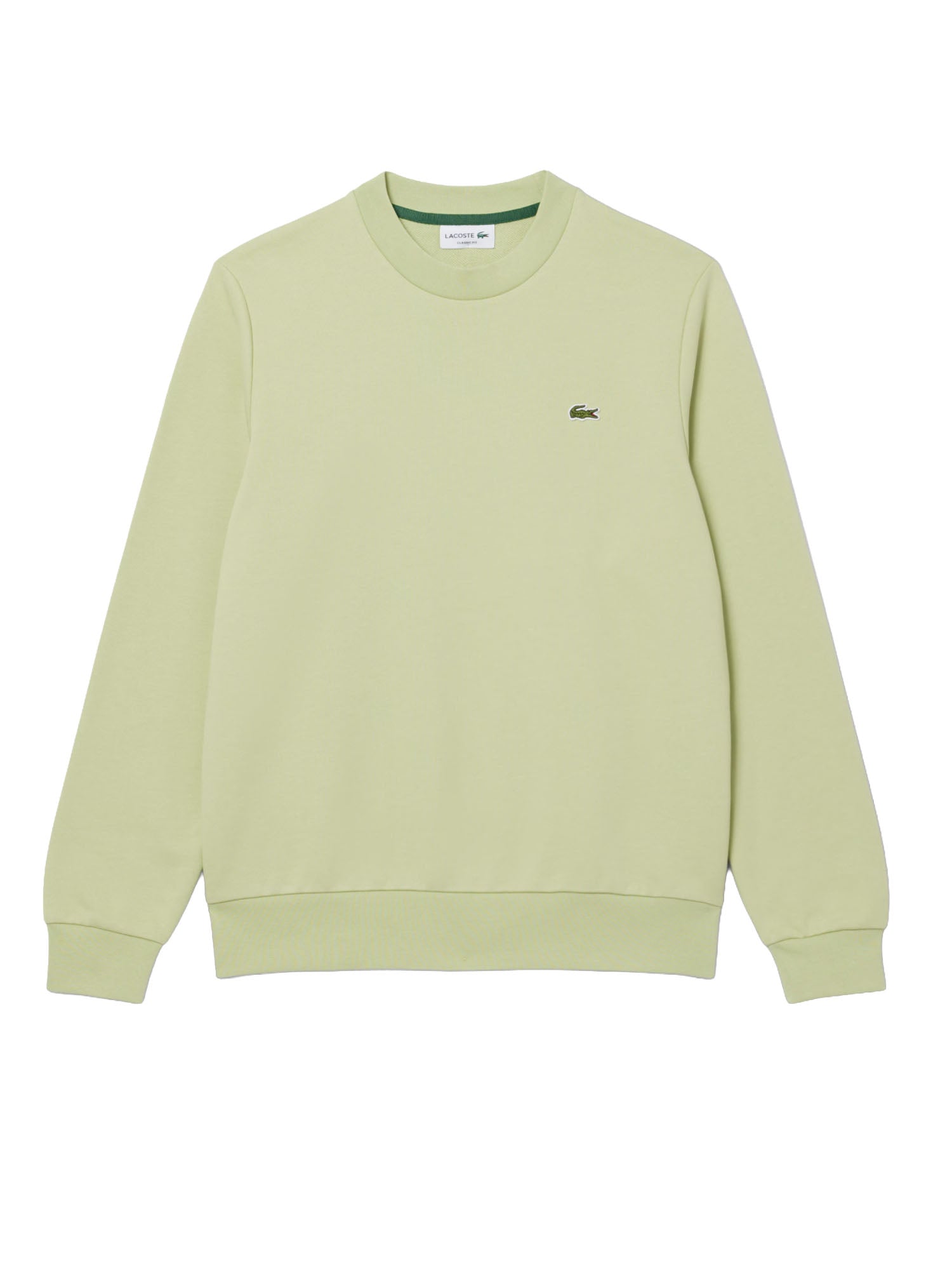 Lacoste Felpa in tessuto felpato classic fit Verde