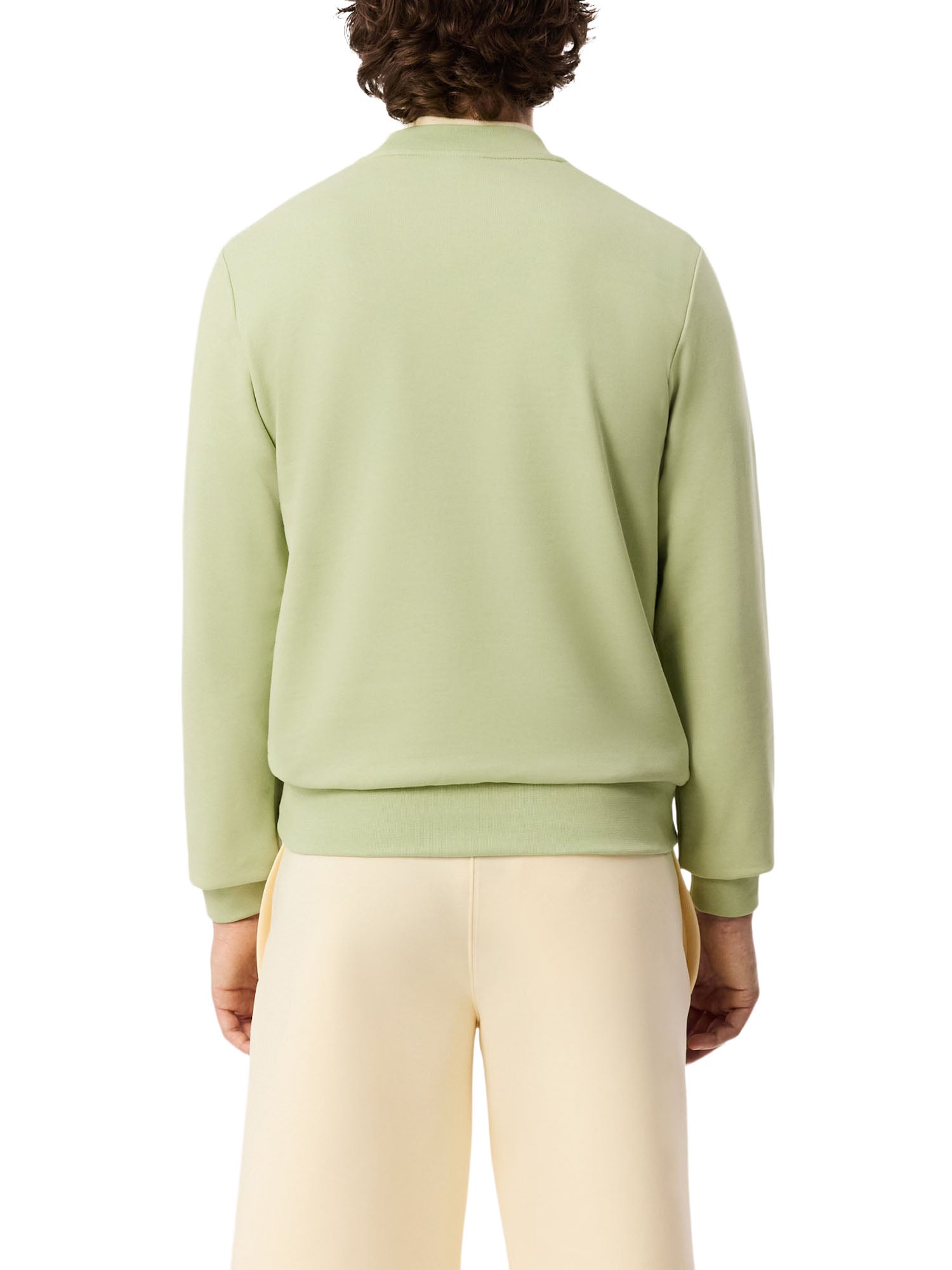 Lacoste Felpa in tessuto felpato classic fit Verde