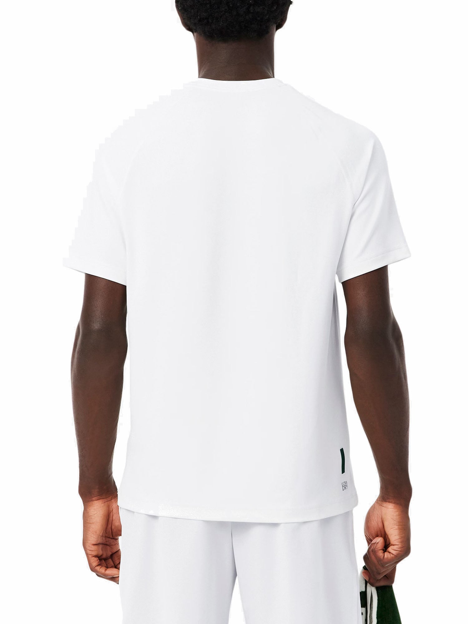 Lacoste T-shirt sportiva con stampa Ultra-Dry Bianco
