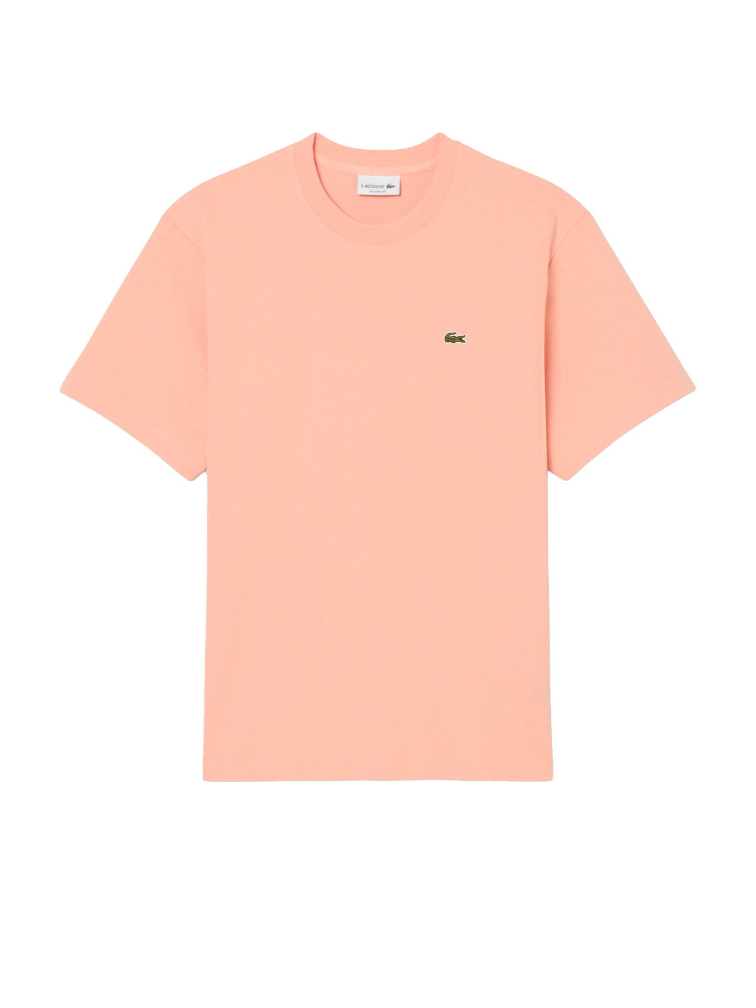 Lacoste T-shirt in jersey di cotone pesante Rosa