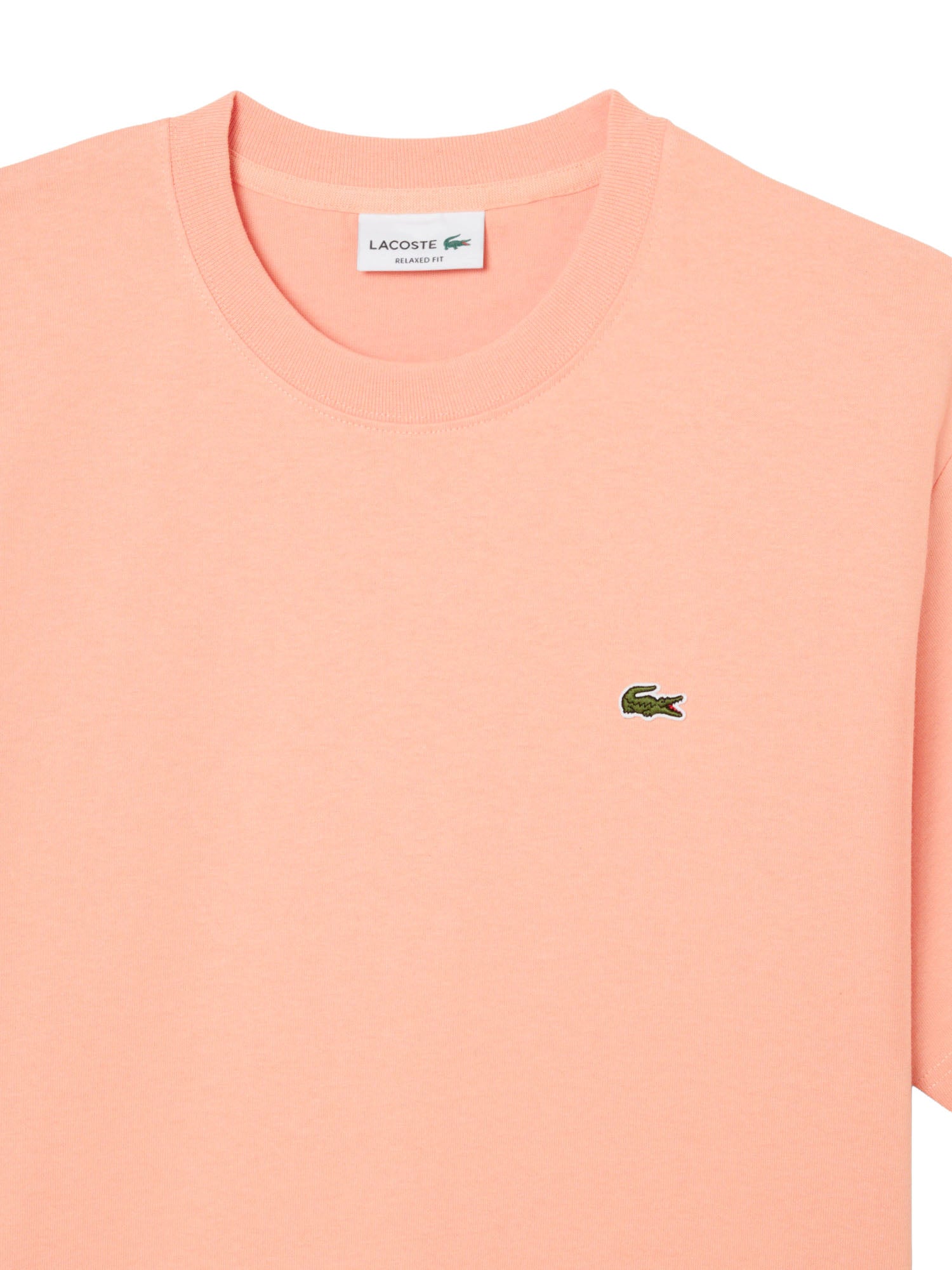 Lacoste T-shirt in jersey di cotone pesante Rosa