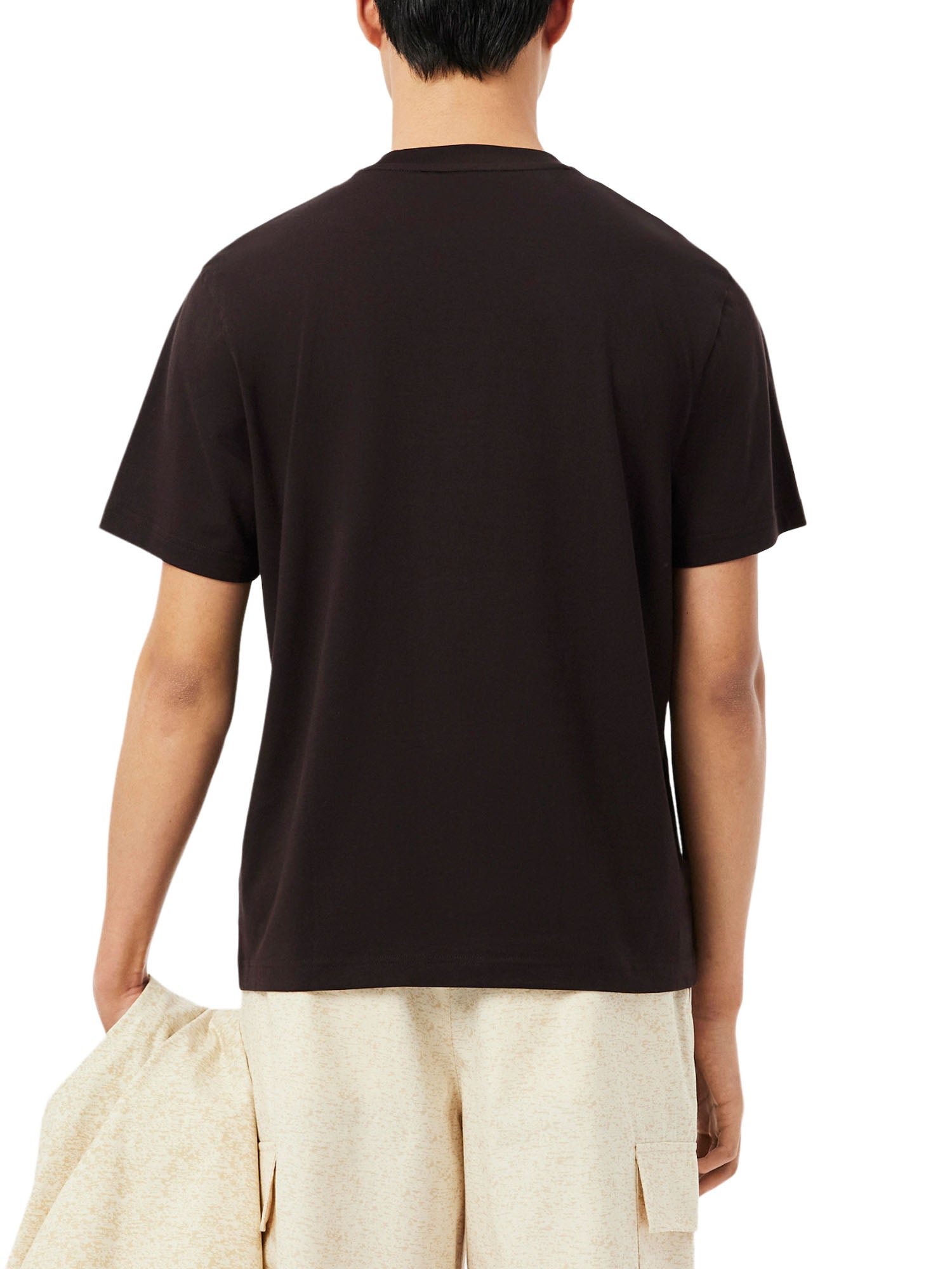 Lacoste T-shirt in cotone Marrone
