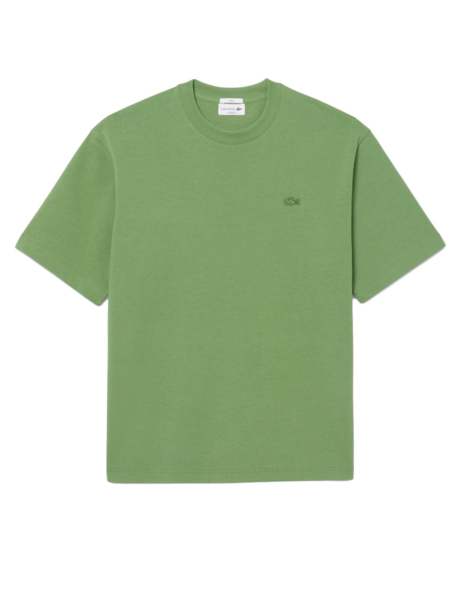 Lacoste T-shirt loose fit in jersey pesante Verde