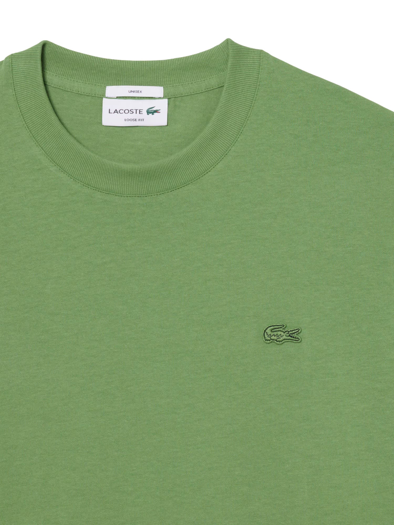 Lacoste T-shirt loose fit in jersey pesante Verde