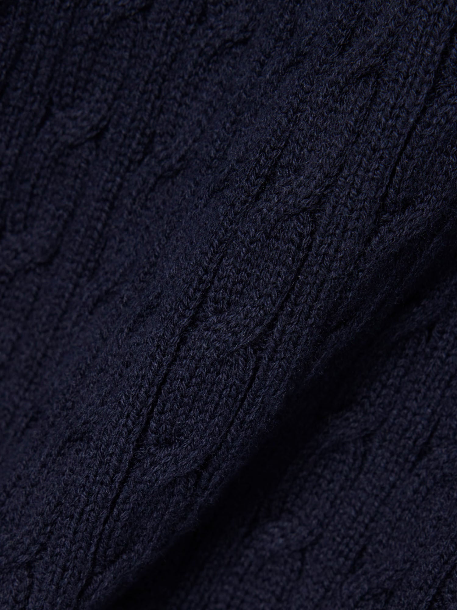 Lacoste Maglione a maniche corte in maglia a trecce Blu