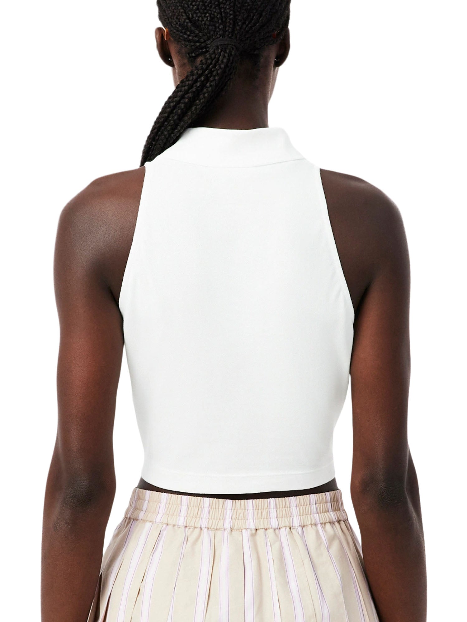 Lacoste Polo in piqué senza maniche Bianco