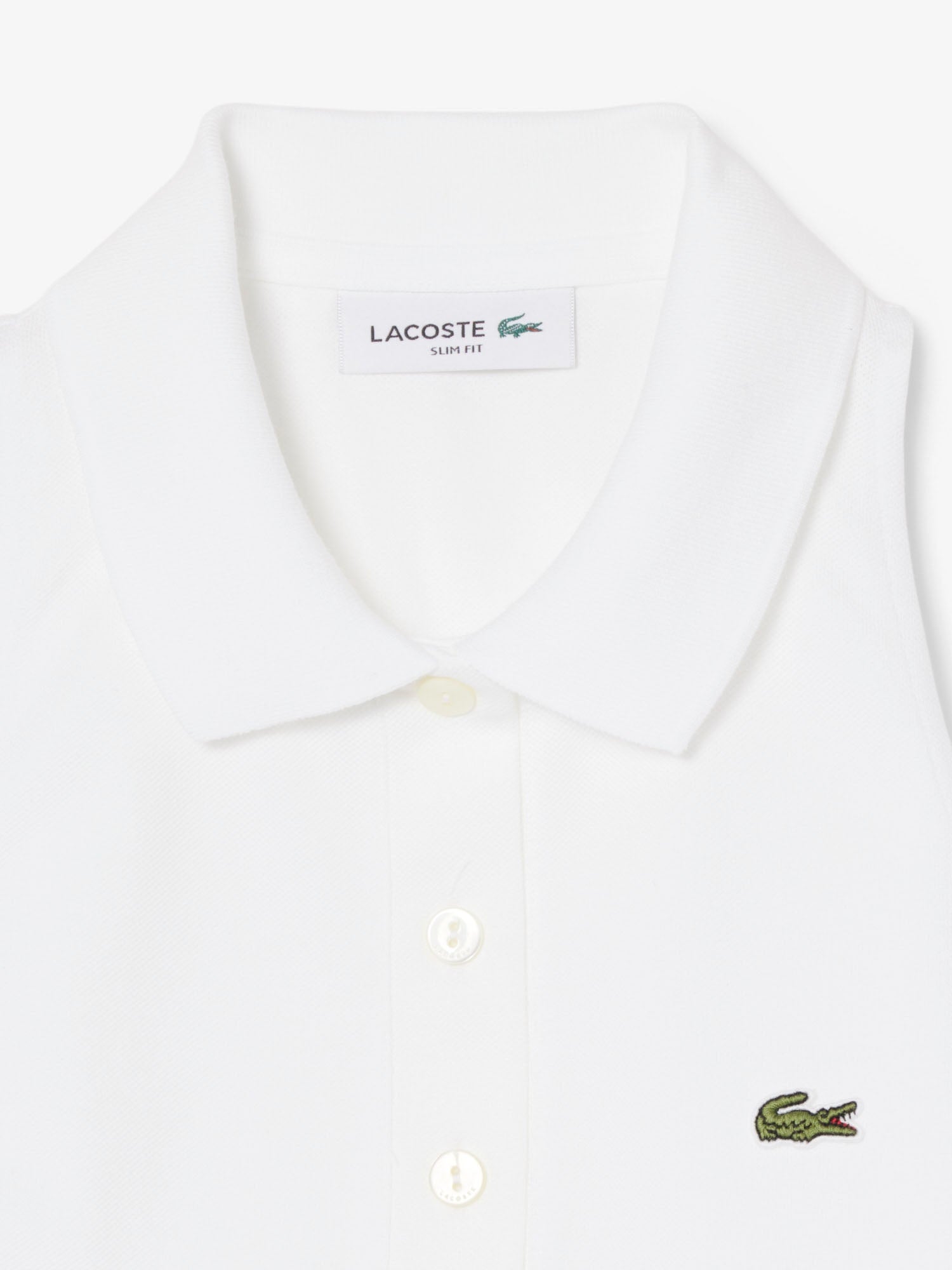 Lacoste Polo in piqué senza maniche Bianco