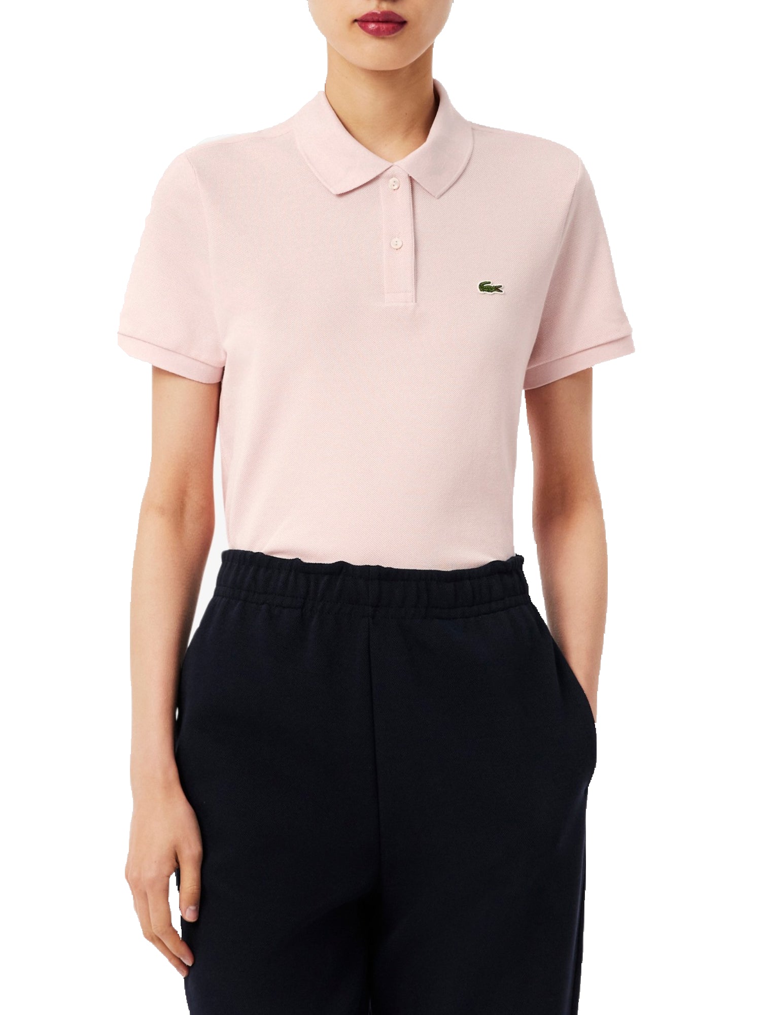 Lacoste Polo regular fit in morbido petit piqué Rosa