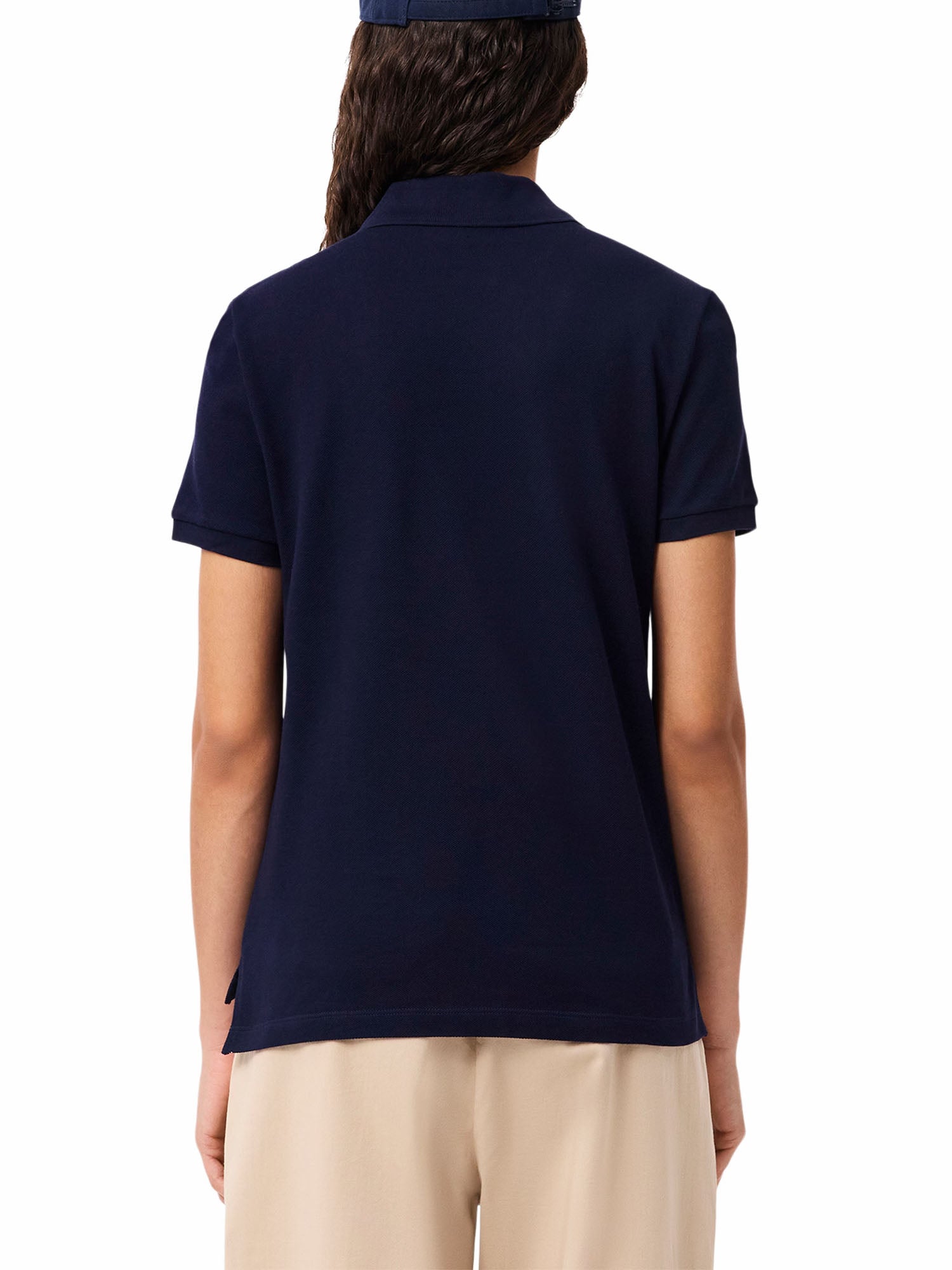 Lacoste Polo regular fit in morbido petit piqué Blu