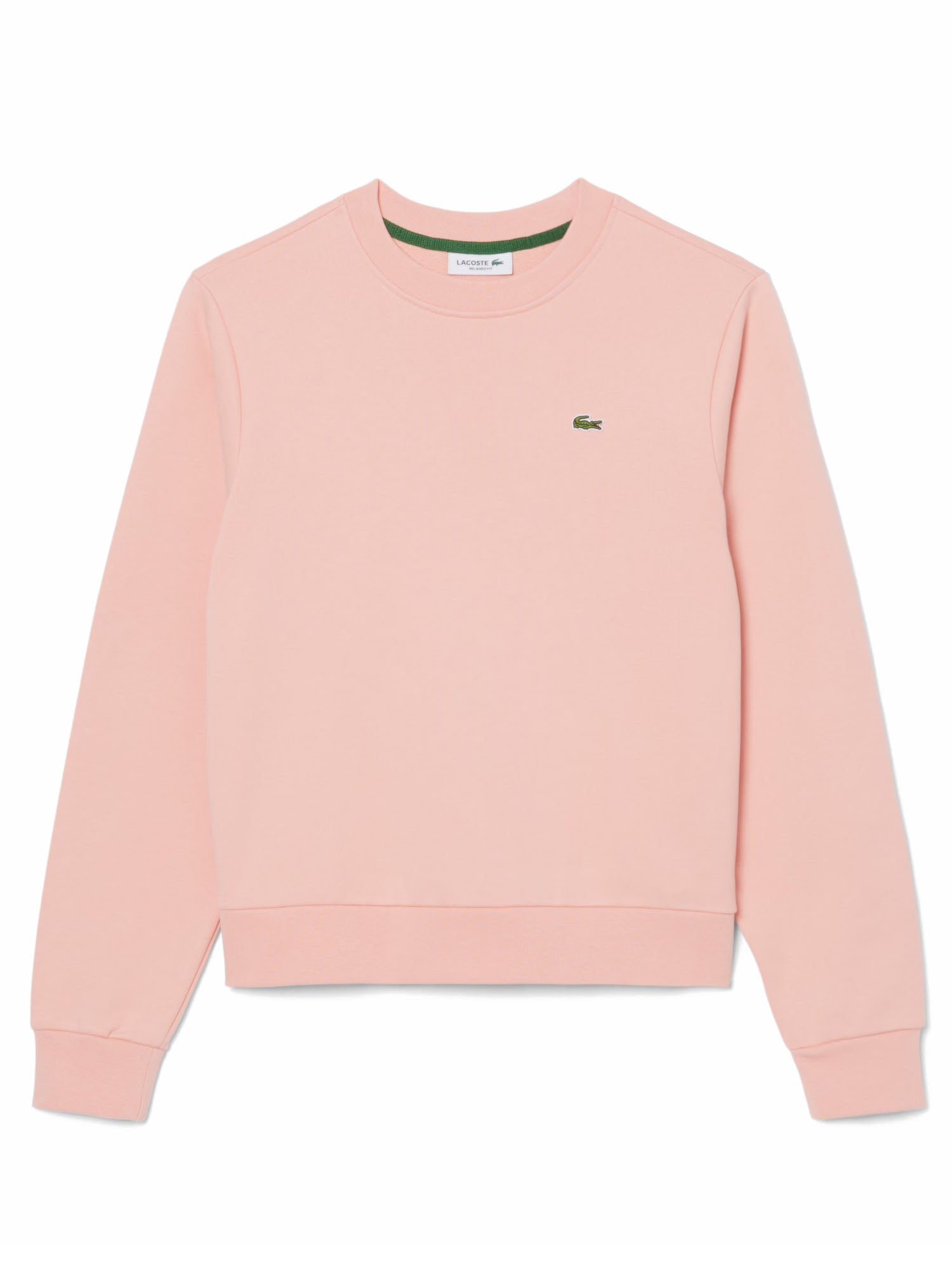 Relaxed fit crew neck fleece sweatshirt