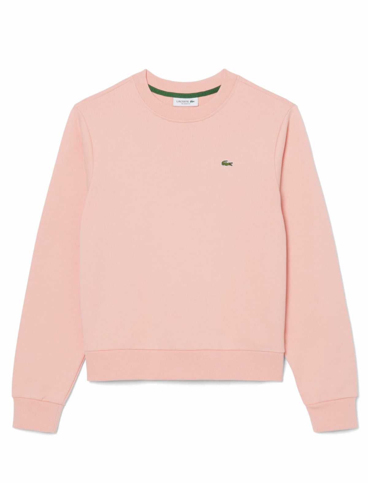 Lacoste Felpa in pile girocollo relaxed fit Rosa