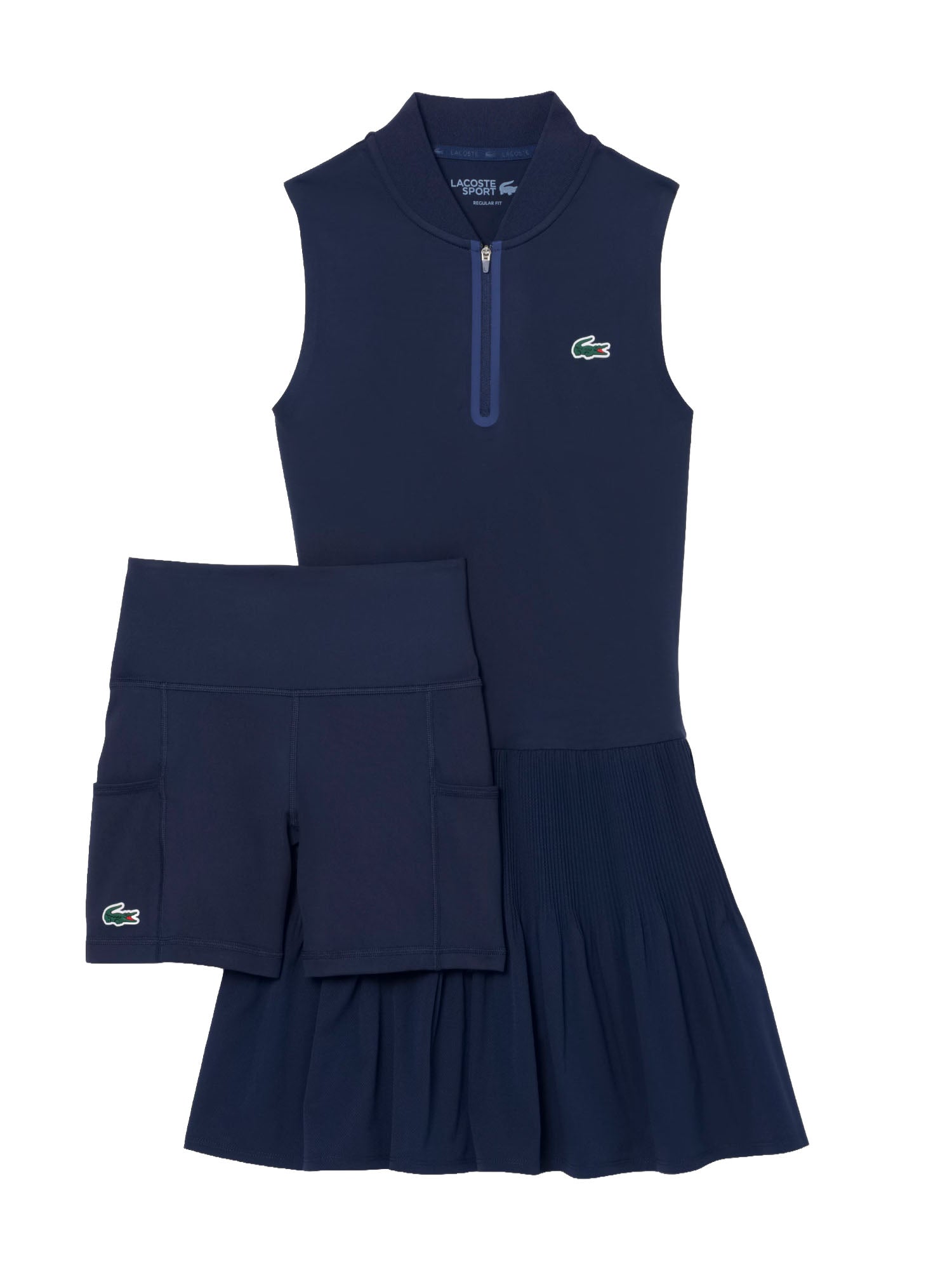 Lacoste Abito da tennis elasticizzato Ultra Dry con fodera Blu