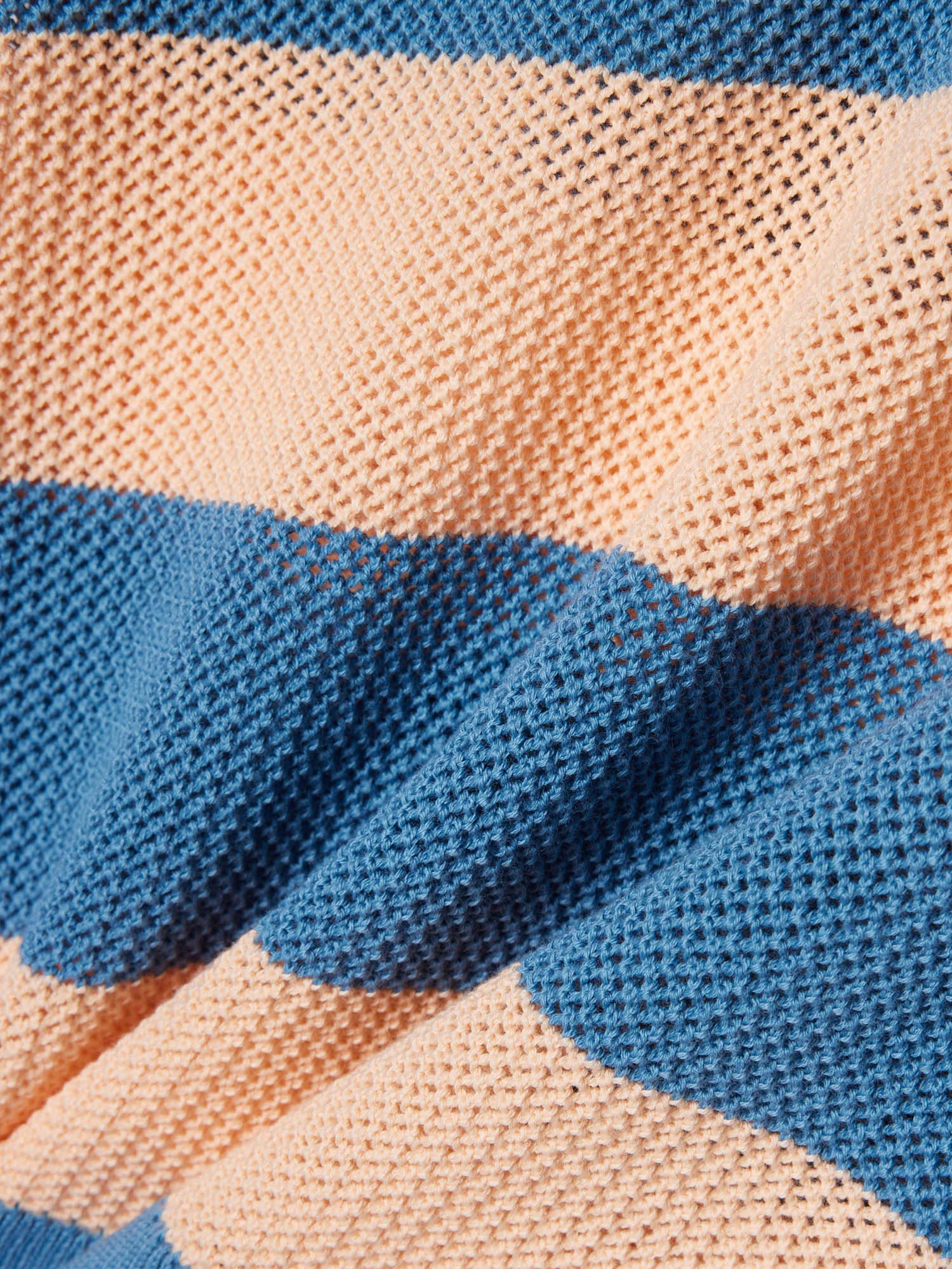 Lacoste Maglione a collo polo in maglia a rete a righe Multicolore