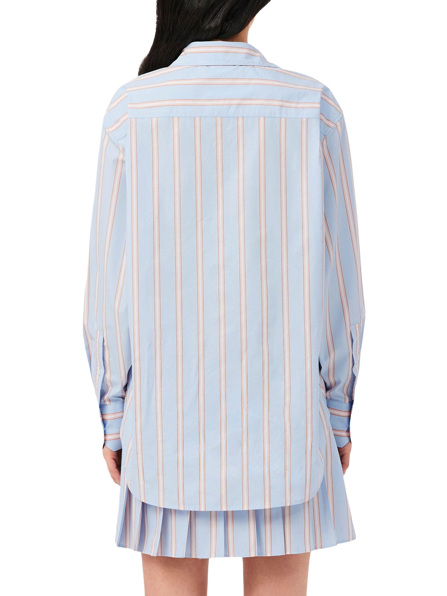 Lacoste Camicia oversize in popeline di cotone Multicolore