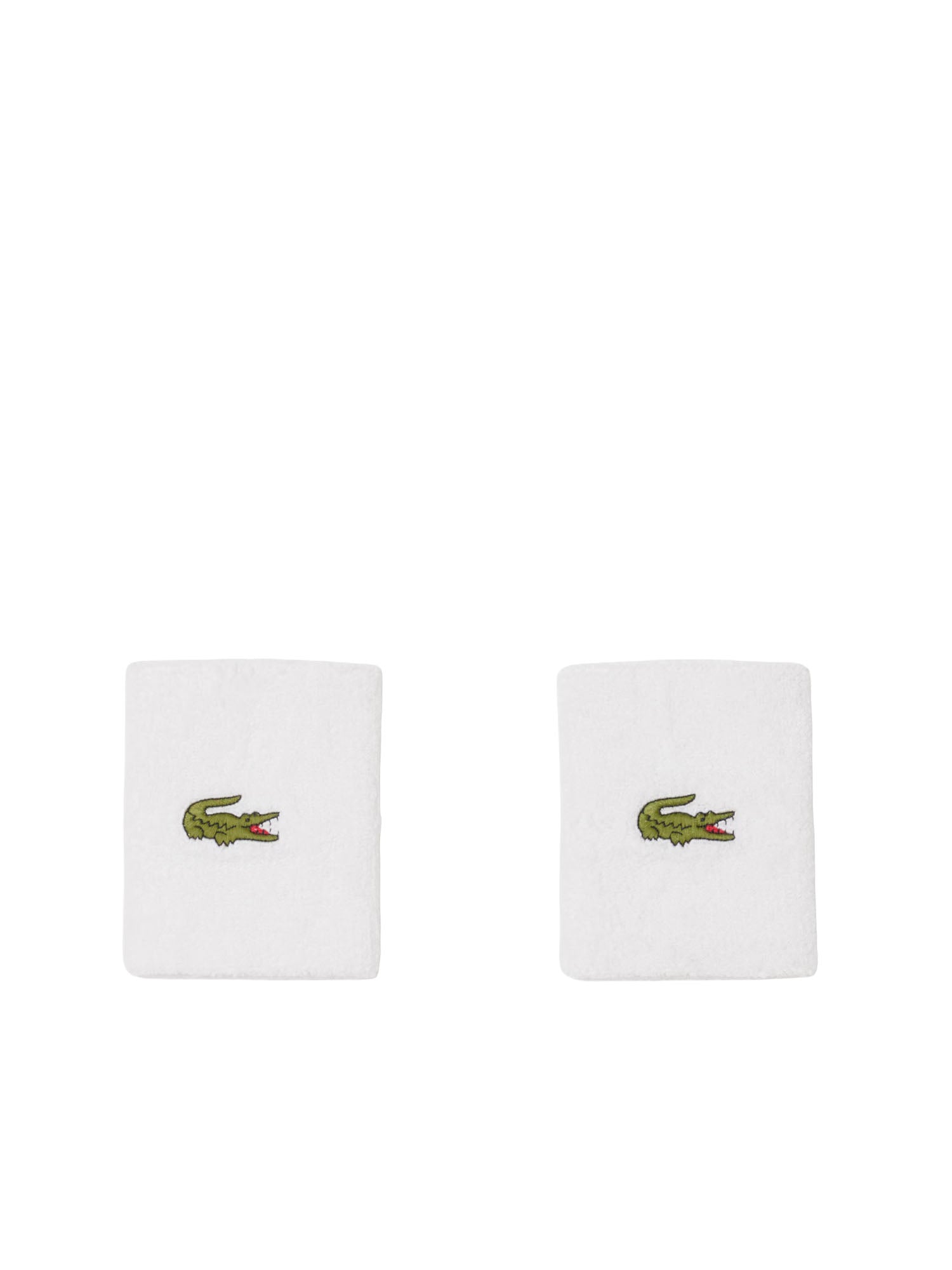 Lacoste Polsini sportivi in jersey elasticizzato Bianco