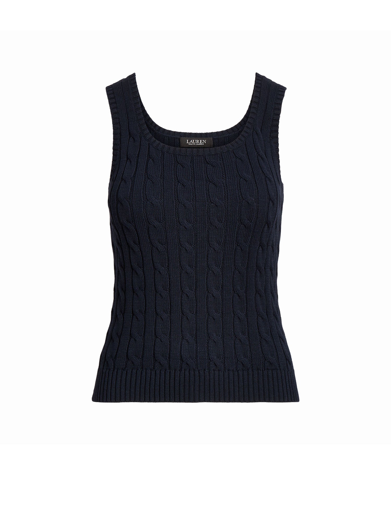 Lauren Ralph Lauren Malgione Cable Sleevlees Blu