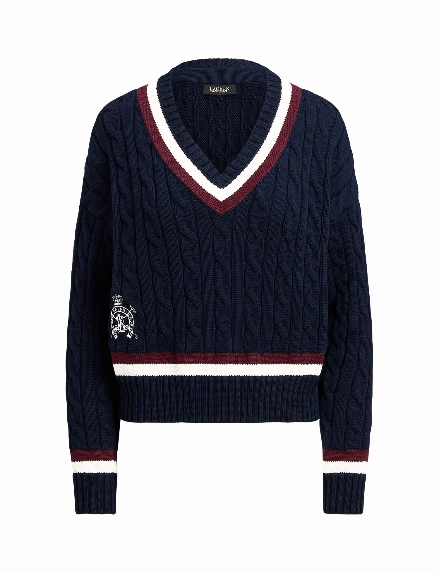 Lauren Ralph Lauren Maglione cricket in cotone Blu