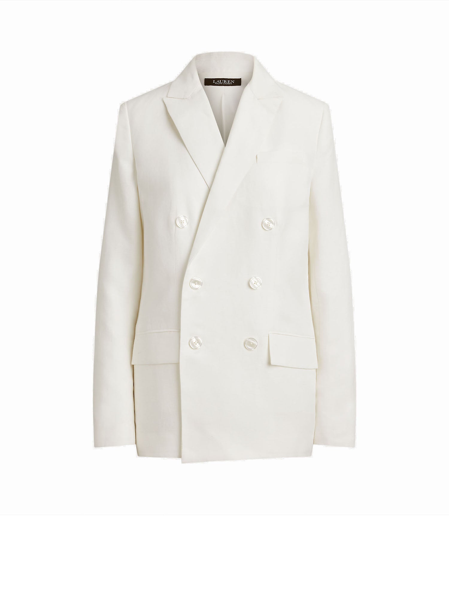 Lauren Ralph Lauren Blazer doppiopetto in twill Bianco