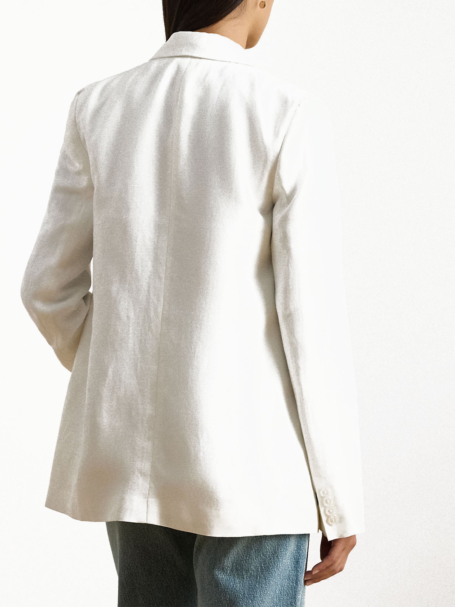 Lauren Ralph Lauren Blazer doppiopetto in twill Bianco