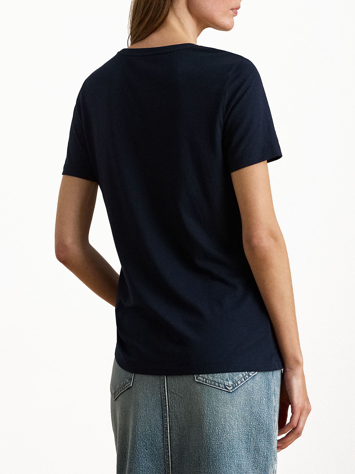 Lauren Ralph Lauren T-shirt in jersey di cotone Blu