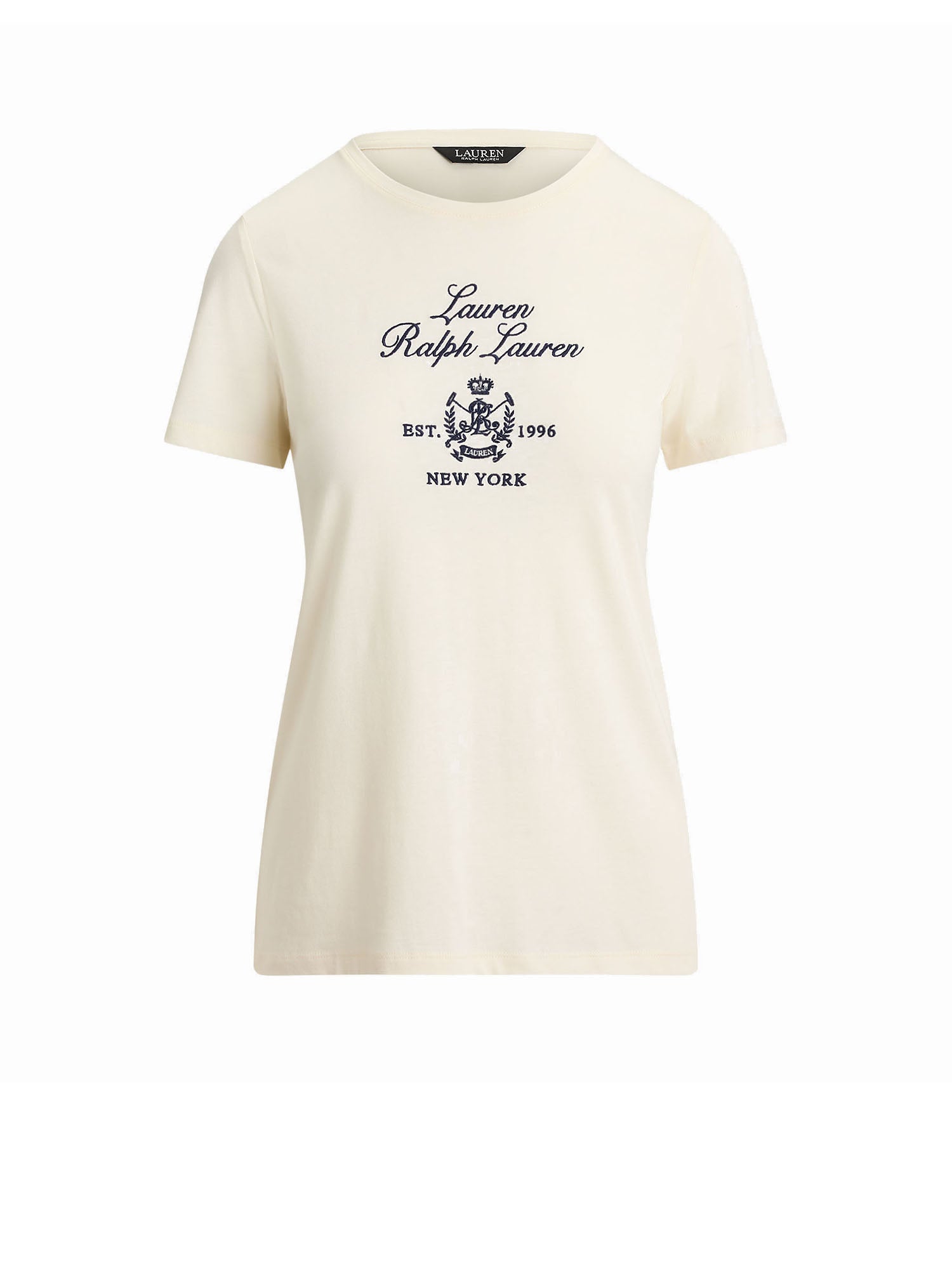 Lauren Ralph Lauren T-shirt in jersey di cotone Bianco