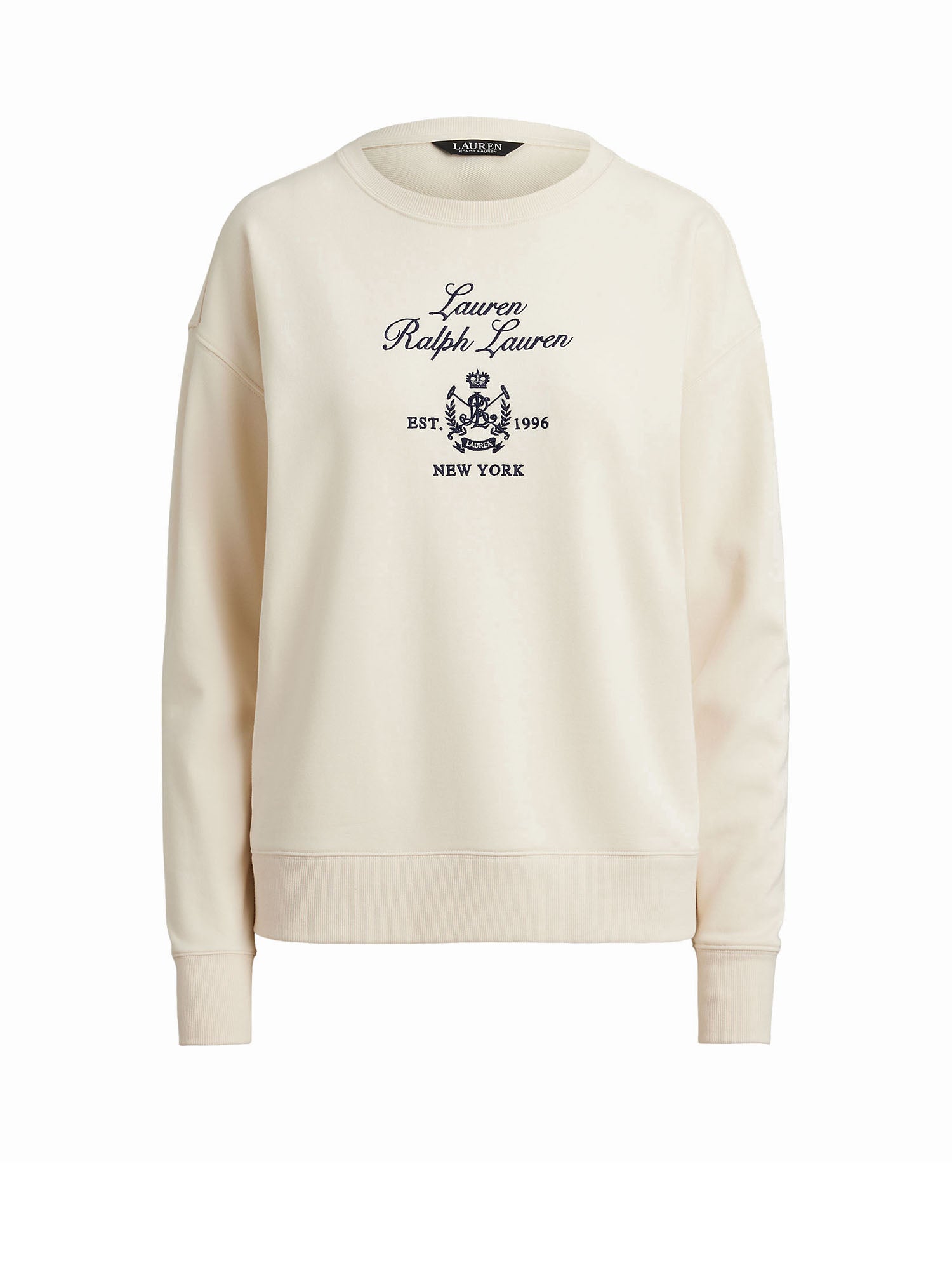 Lauren Ralph Lauren Felpa girocollo in fleece Bianco