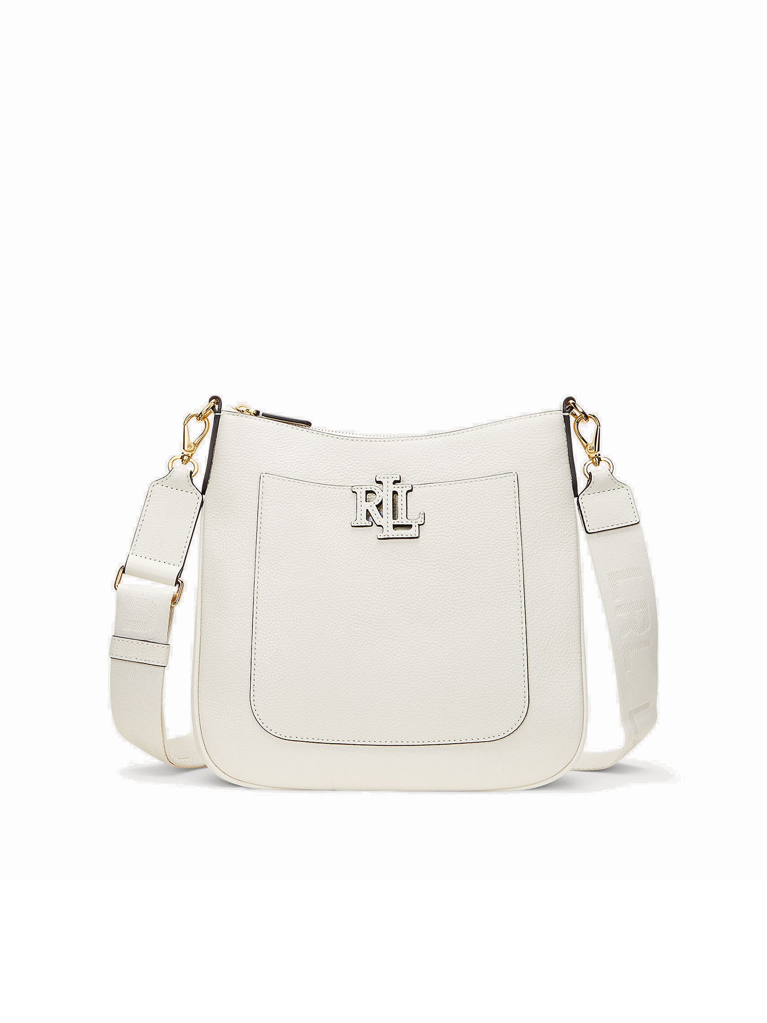 Lauren Ralph Lauren Borsa Cameryn Crossbody Large Bianco