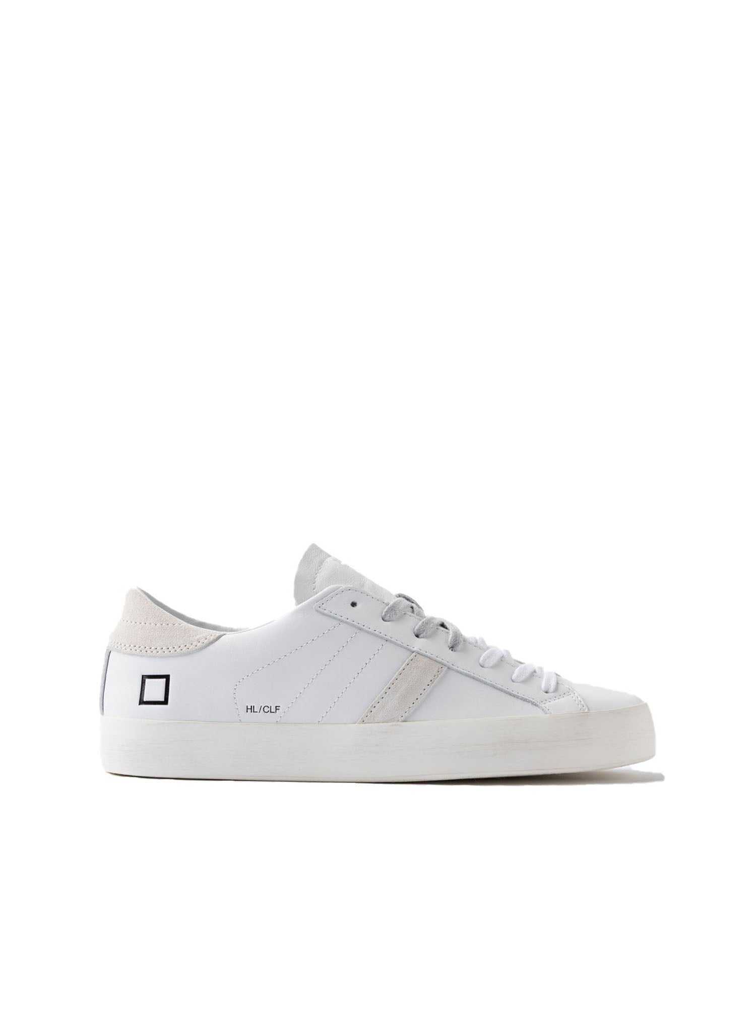 D.a.t.e. Hill Low Calf Bianco