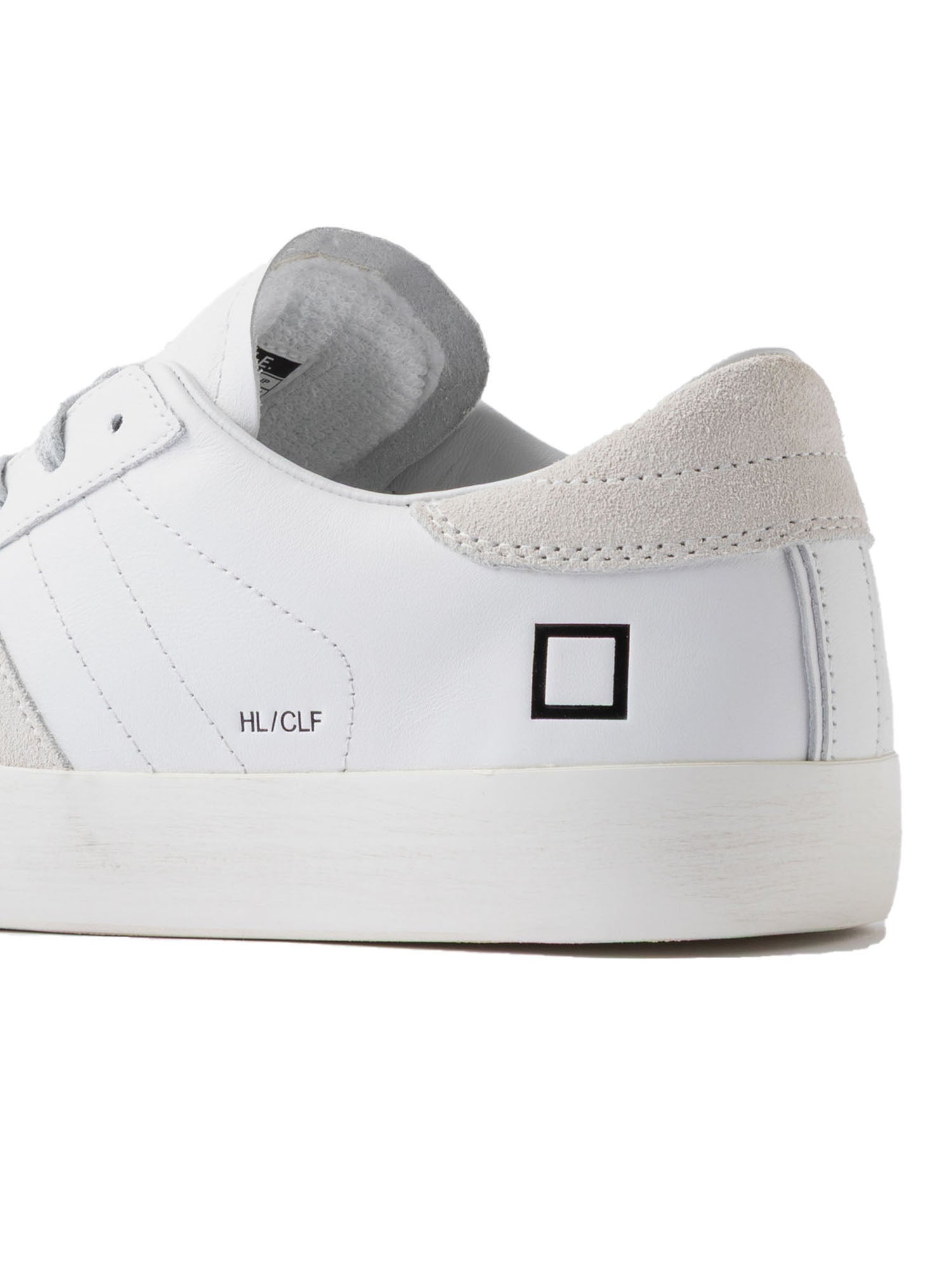 D.a.t.e. Hill Low Calf Bianco